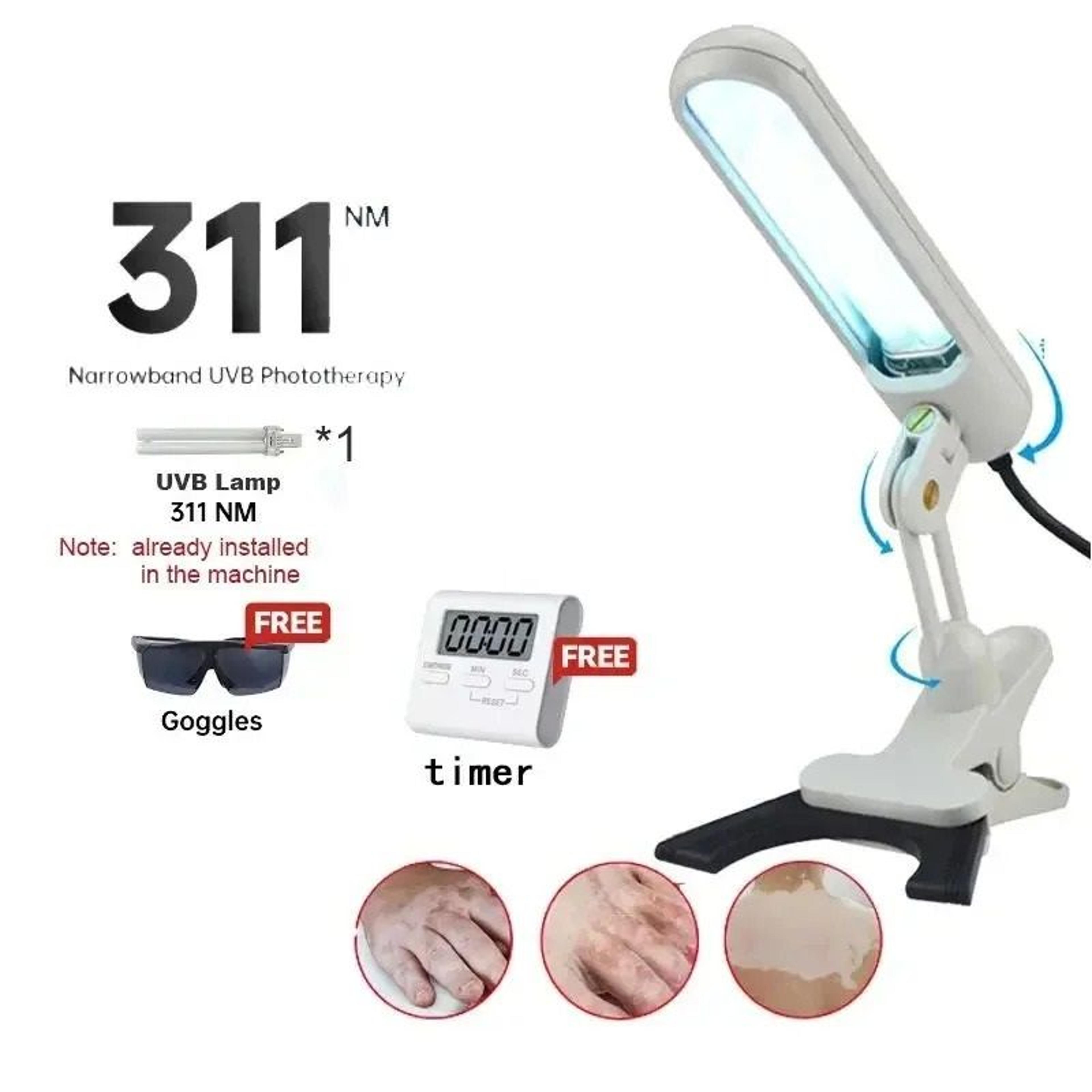 Handheld Psoriasis UVB Phototherapy Device And Narrowband UV Vitiligo Instrument 6
