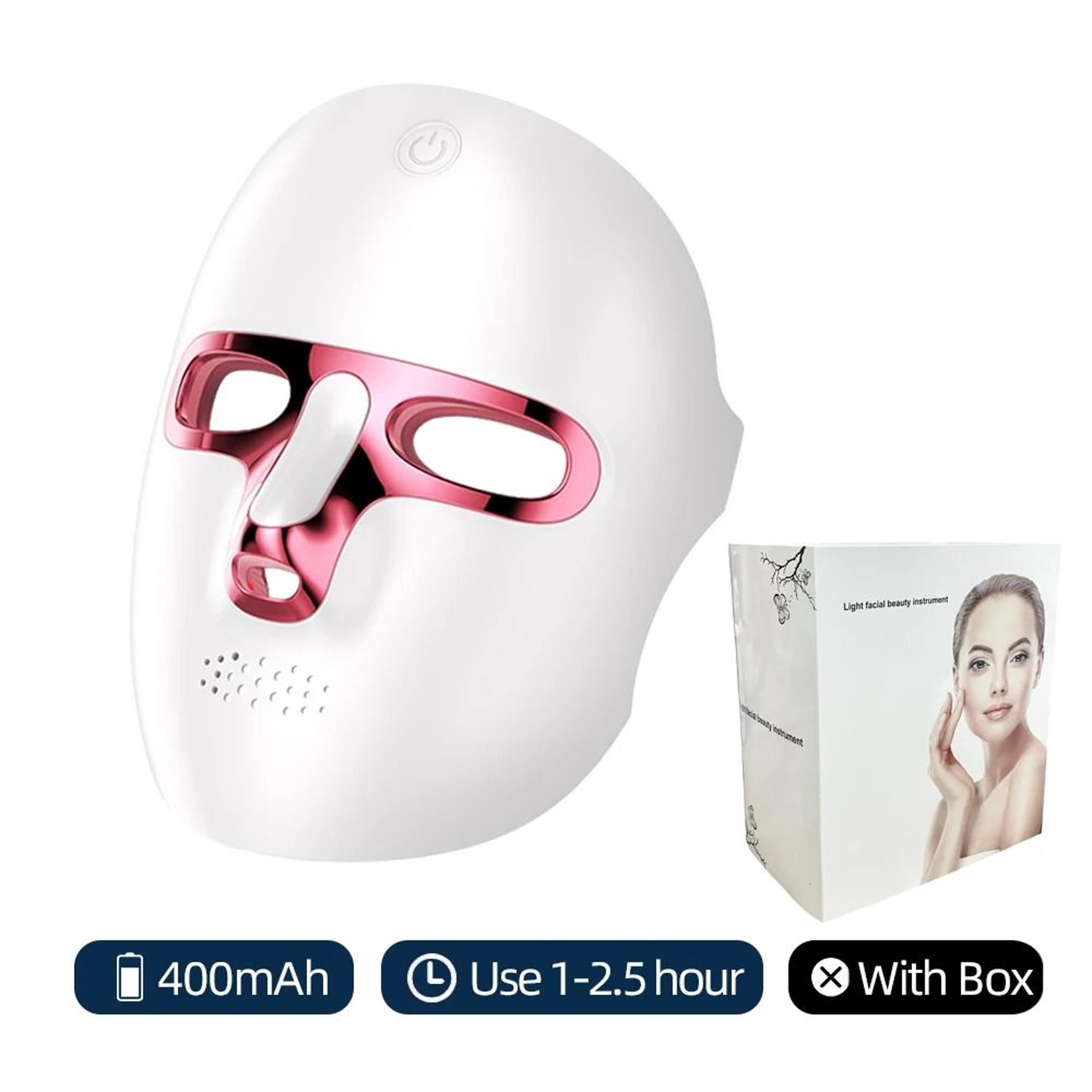 Rechargeable Seven Color LED Photon Face Mask And Skin Rejuvenation System 7