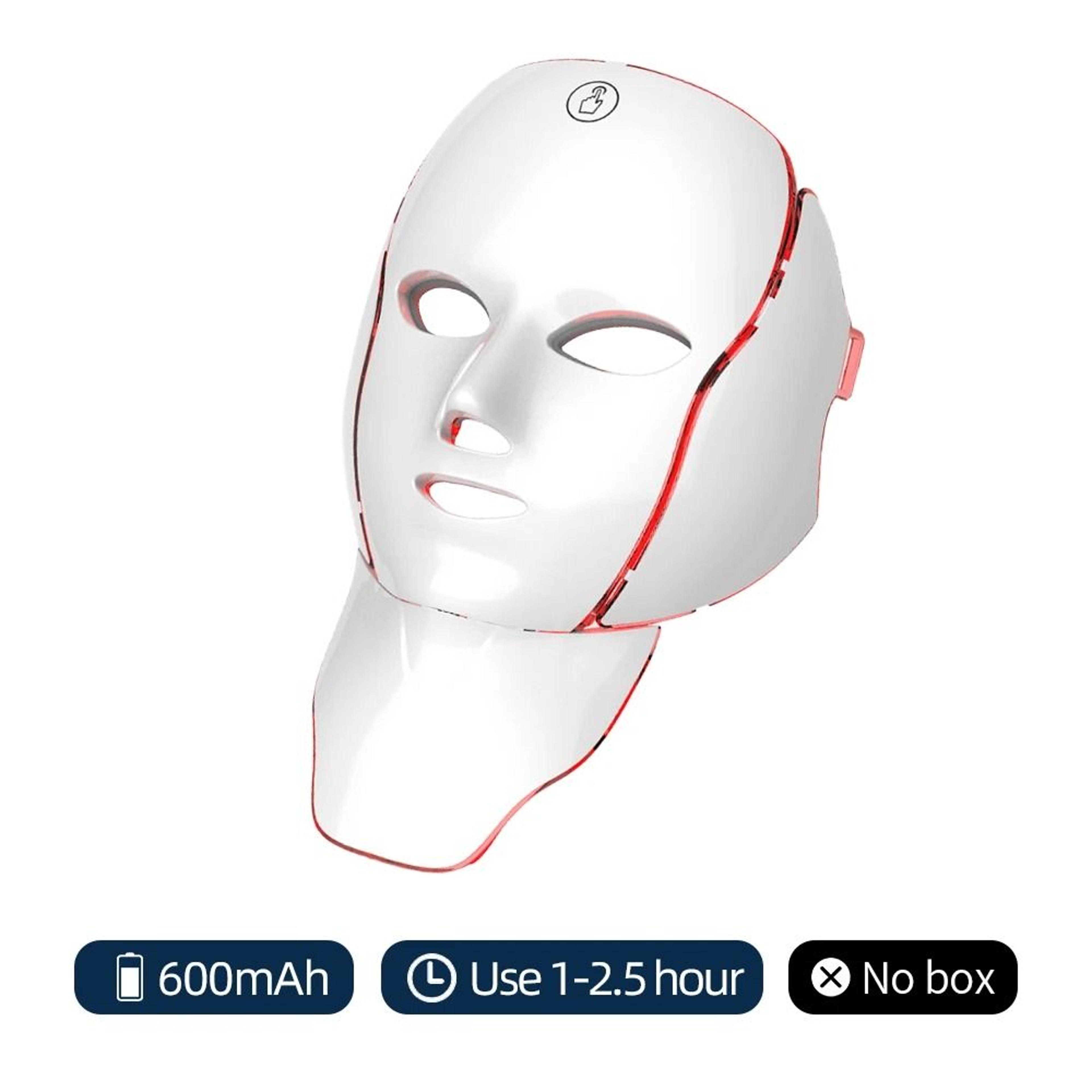 Rechargeable Seven Color LED Photon Face Mask And Skin Rejuvenation System 8