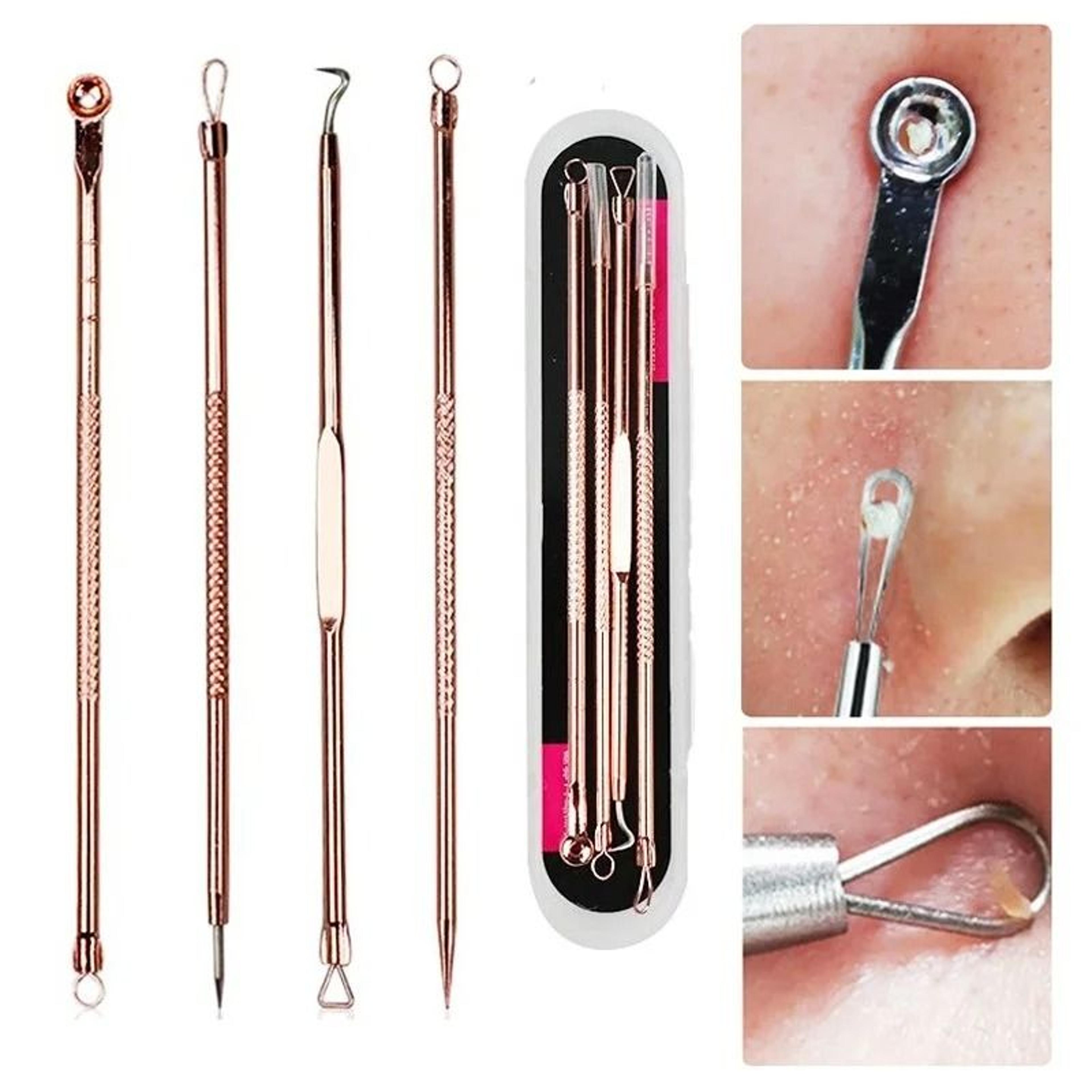 MultiPiece Stainless Steel Acne Extractor Set And Facial Pore Cleansing Blemish Kit 1