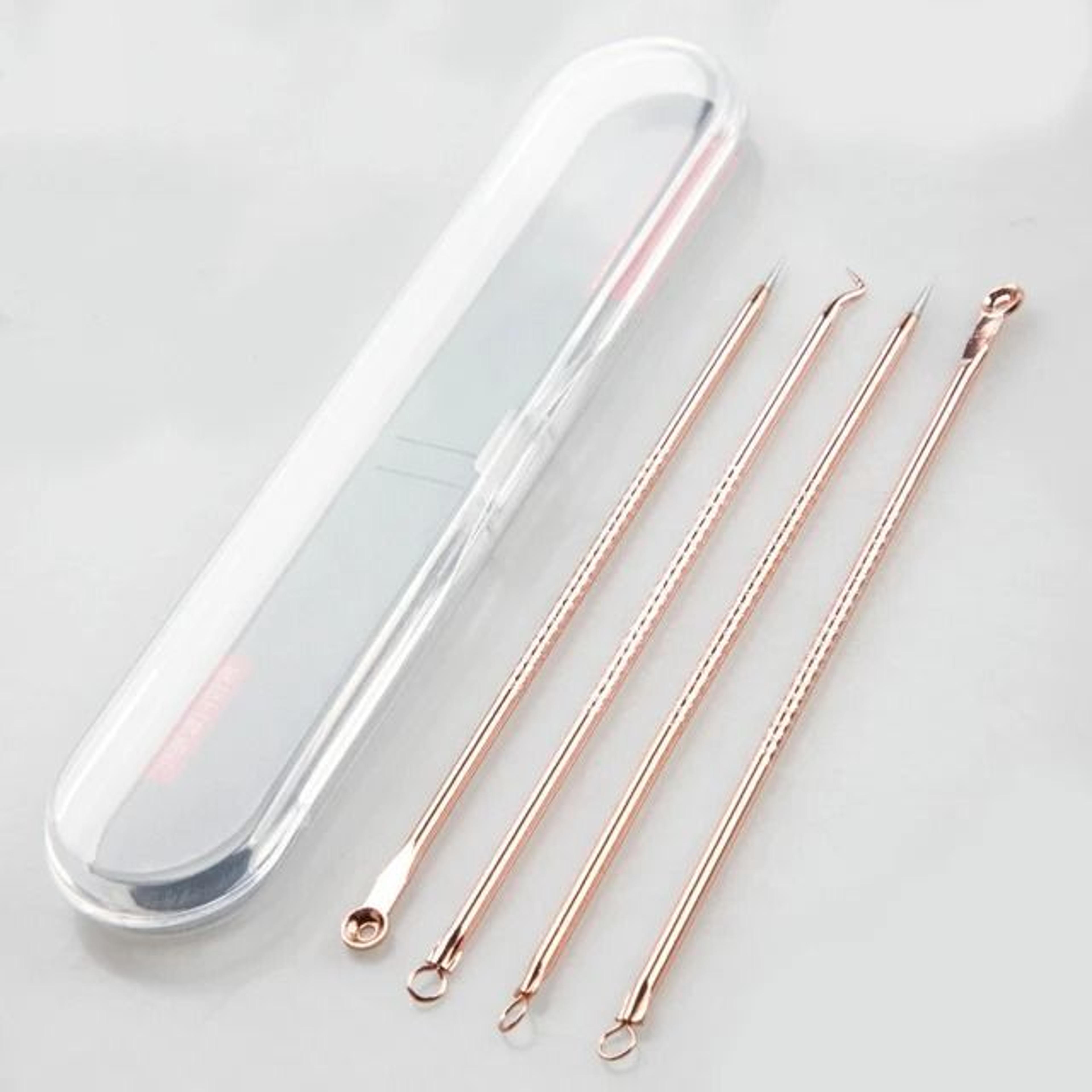 MultiPiece Stainless Steel Acne Extractor Set And Facial Pore Cleansing Blemish Kit 8