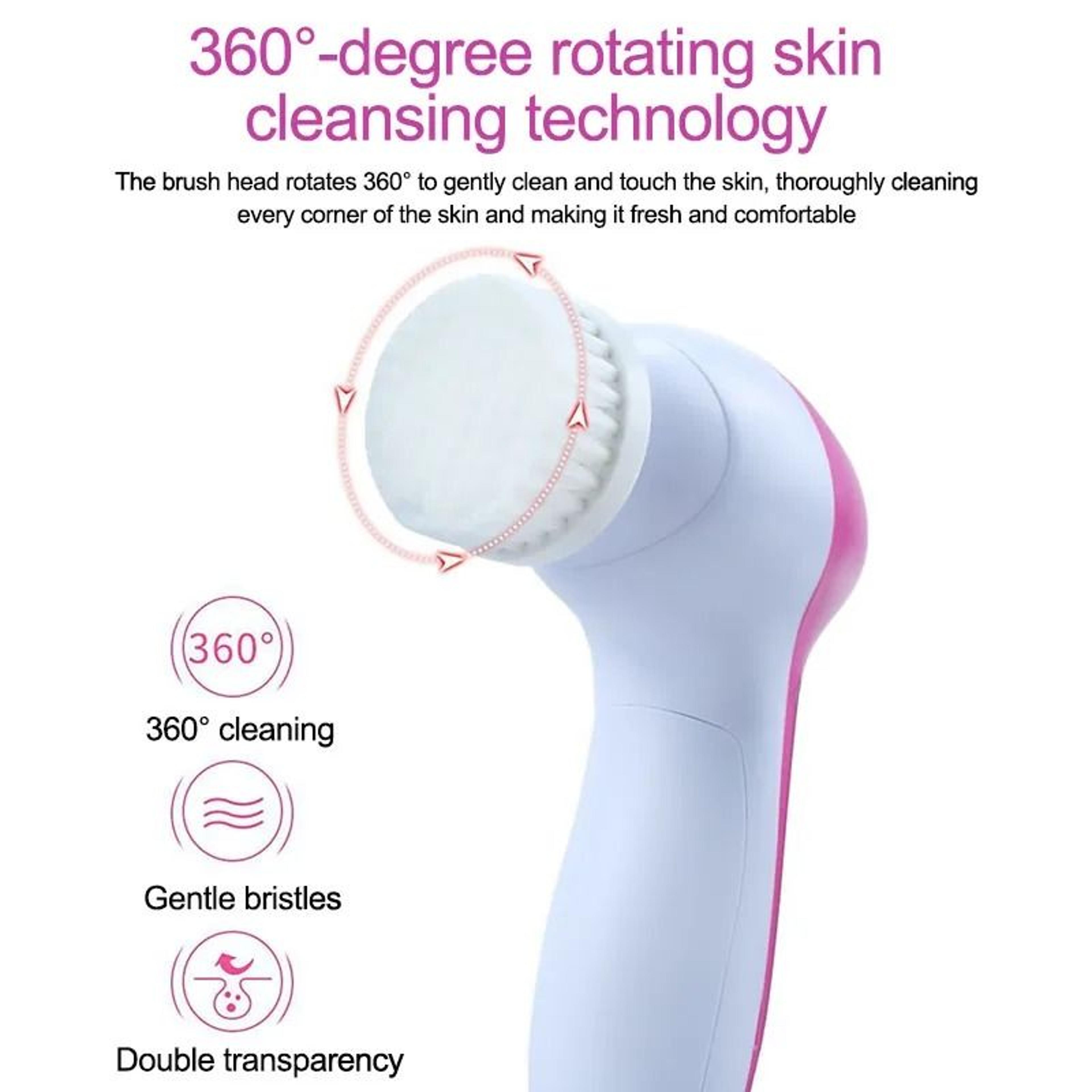 5 In 1 Multi Functional Electric Facial Cleansing Brush And Massager Set 1