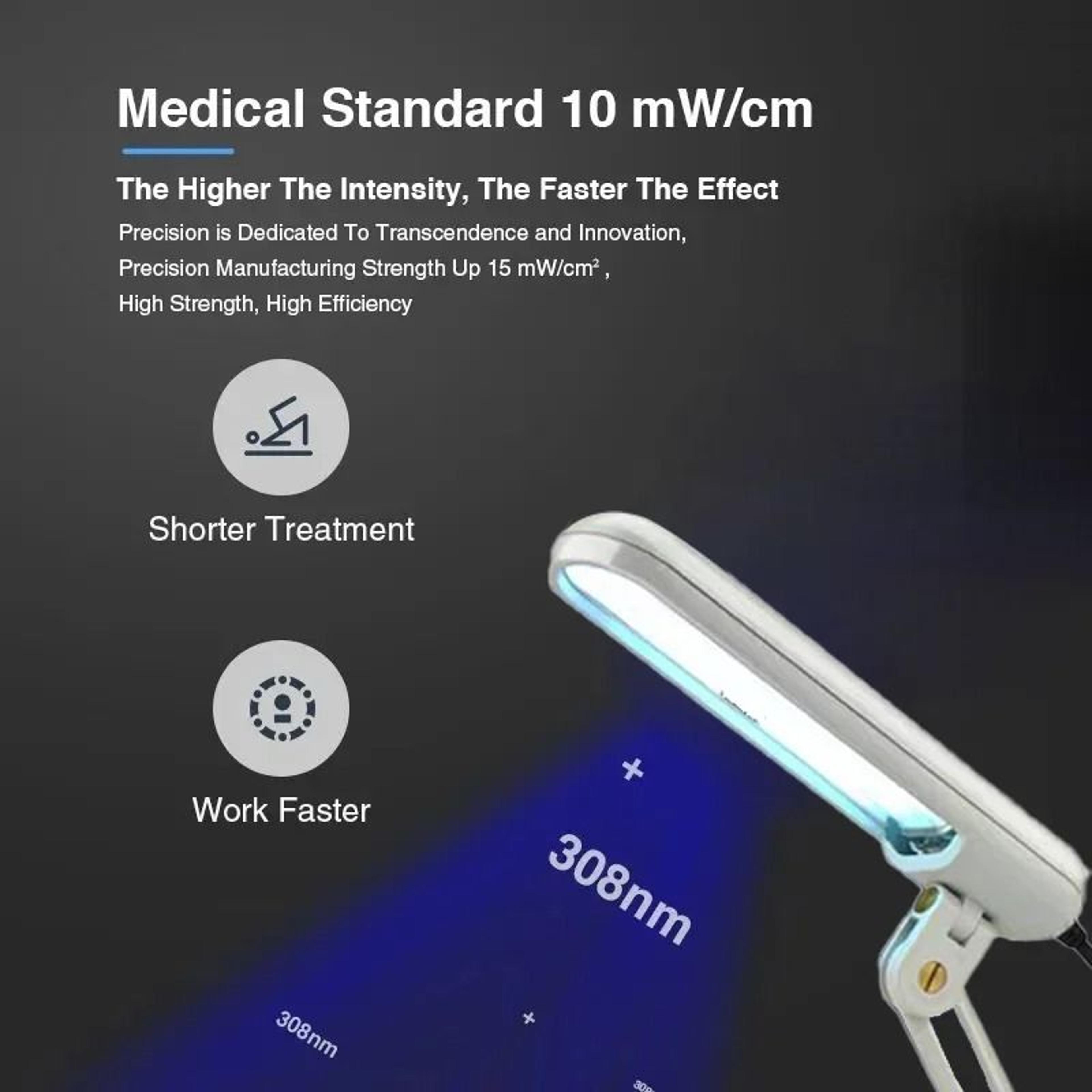 311nm Narrowband UVB Medical Grade Phototherapy Lamp For Skin Health Management 5