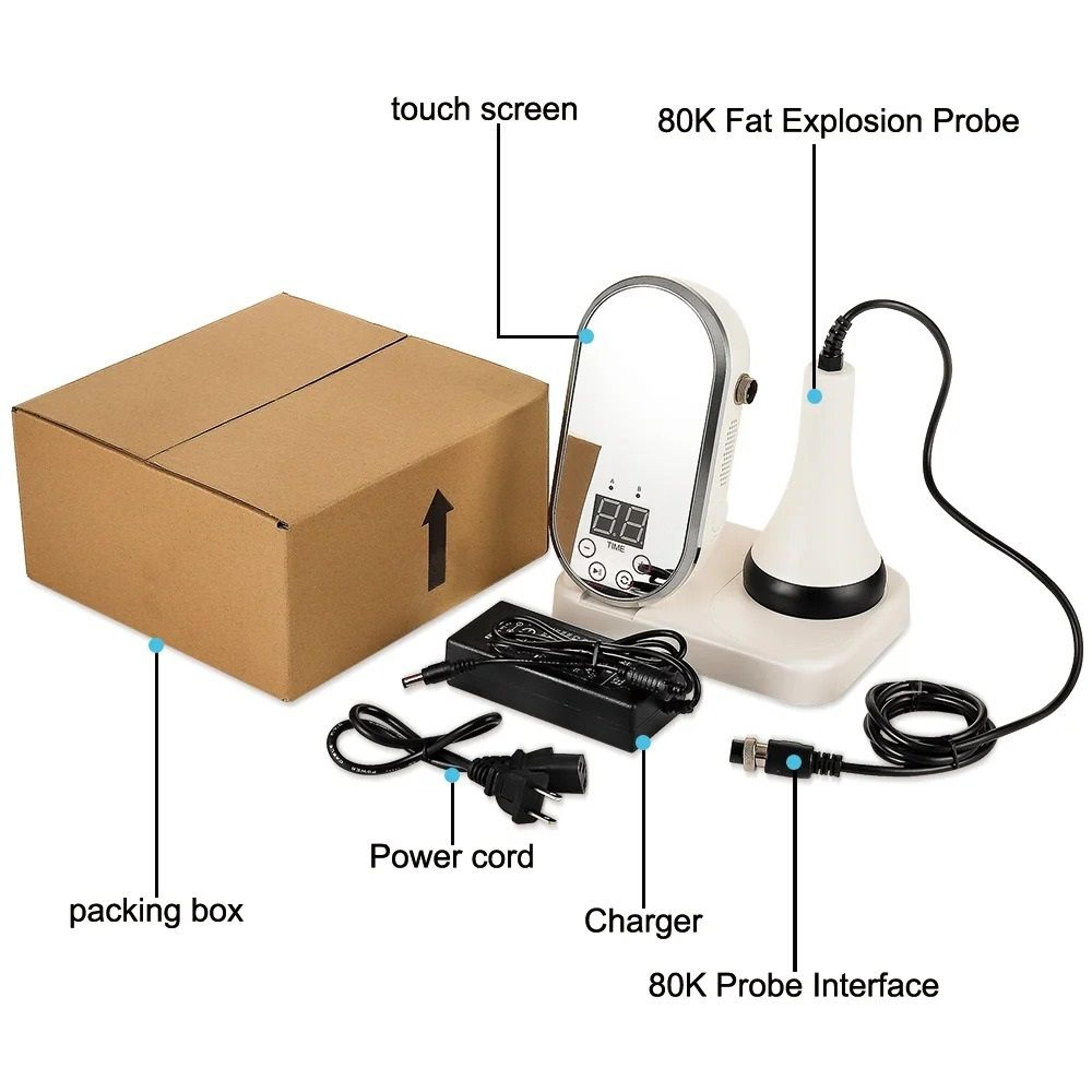 Professional 80K Ultrasonic Cavitation Machine And Red Light Body Slimming Device 5