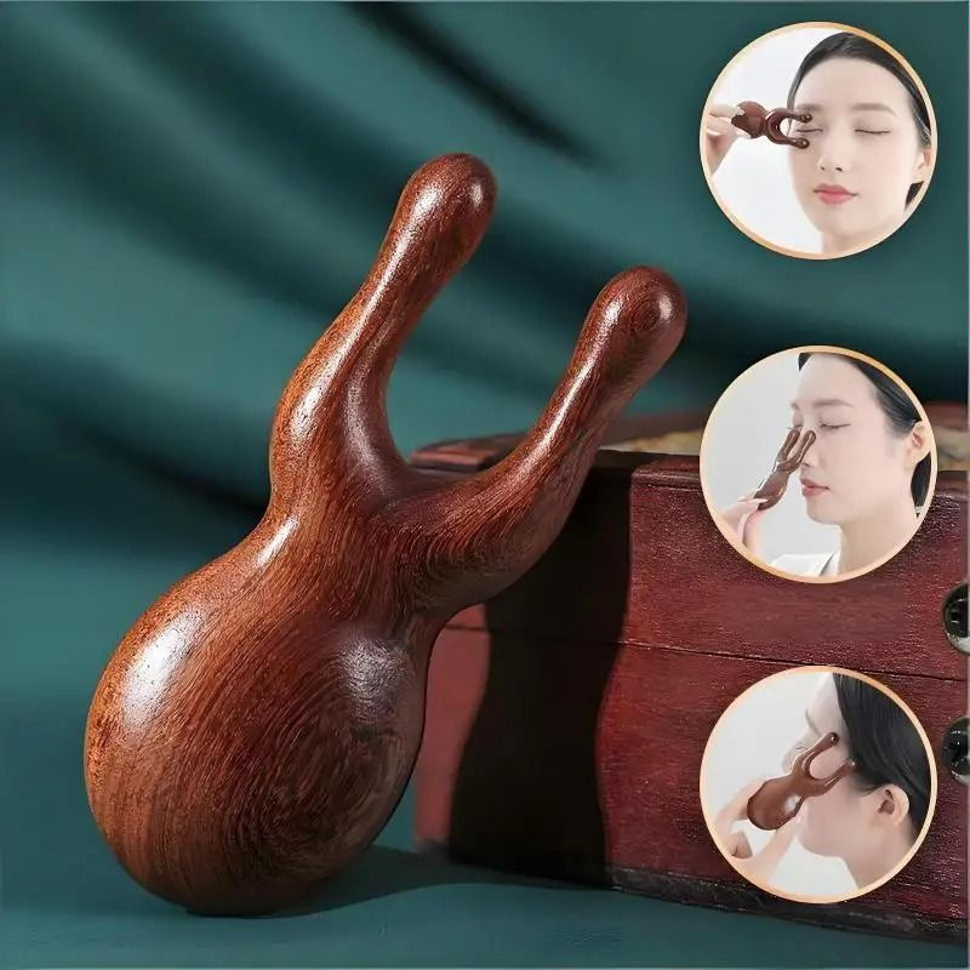 Natural Sandalwood Snail Facial Massager And Nose Bridge Shaper 1