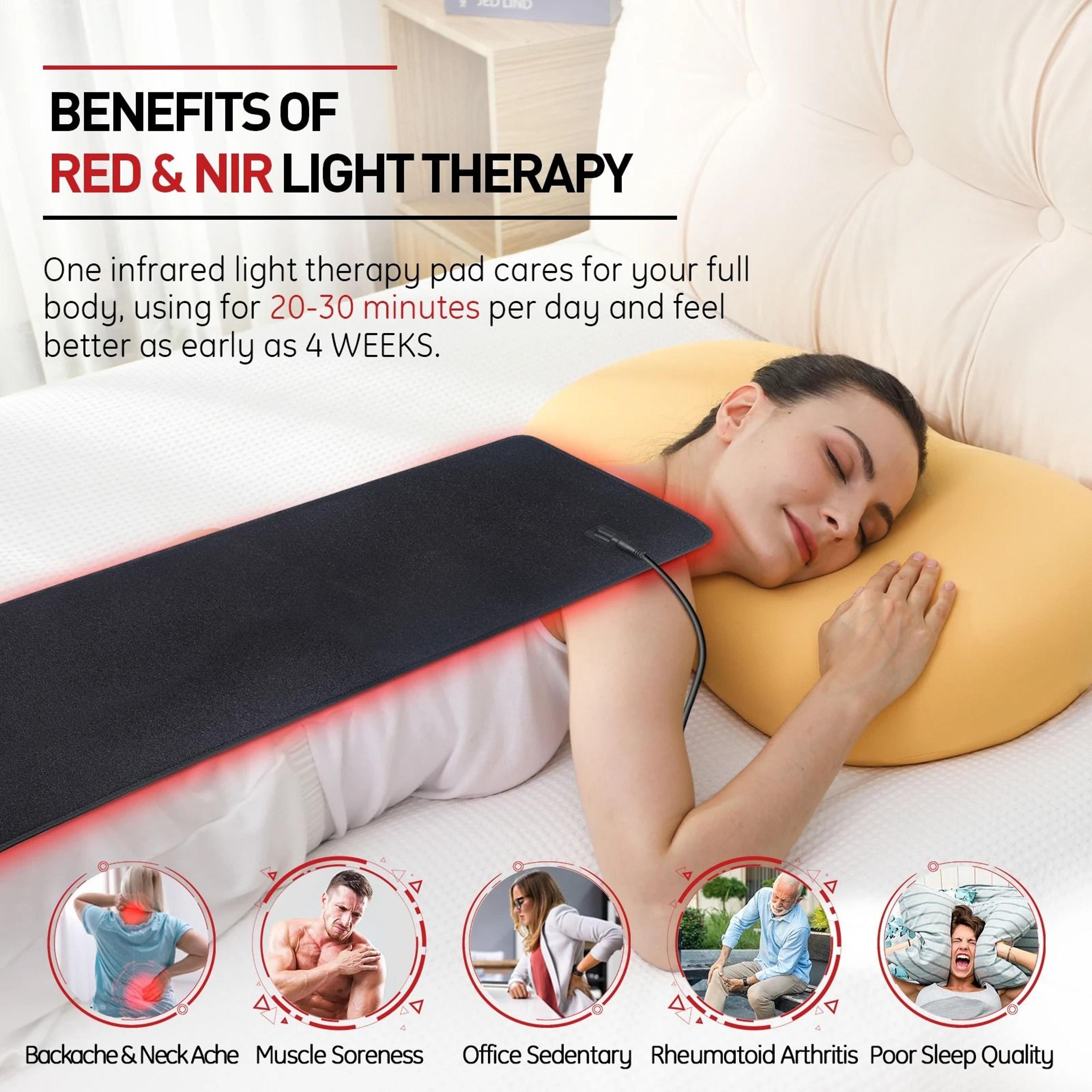 Deep Tissue Red Light Therapy Heating Pad And Body Cushion Mat 2