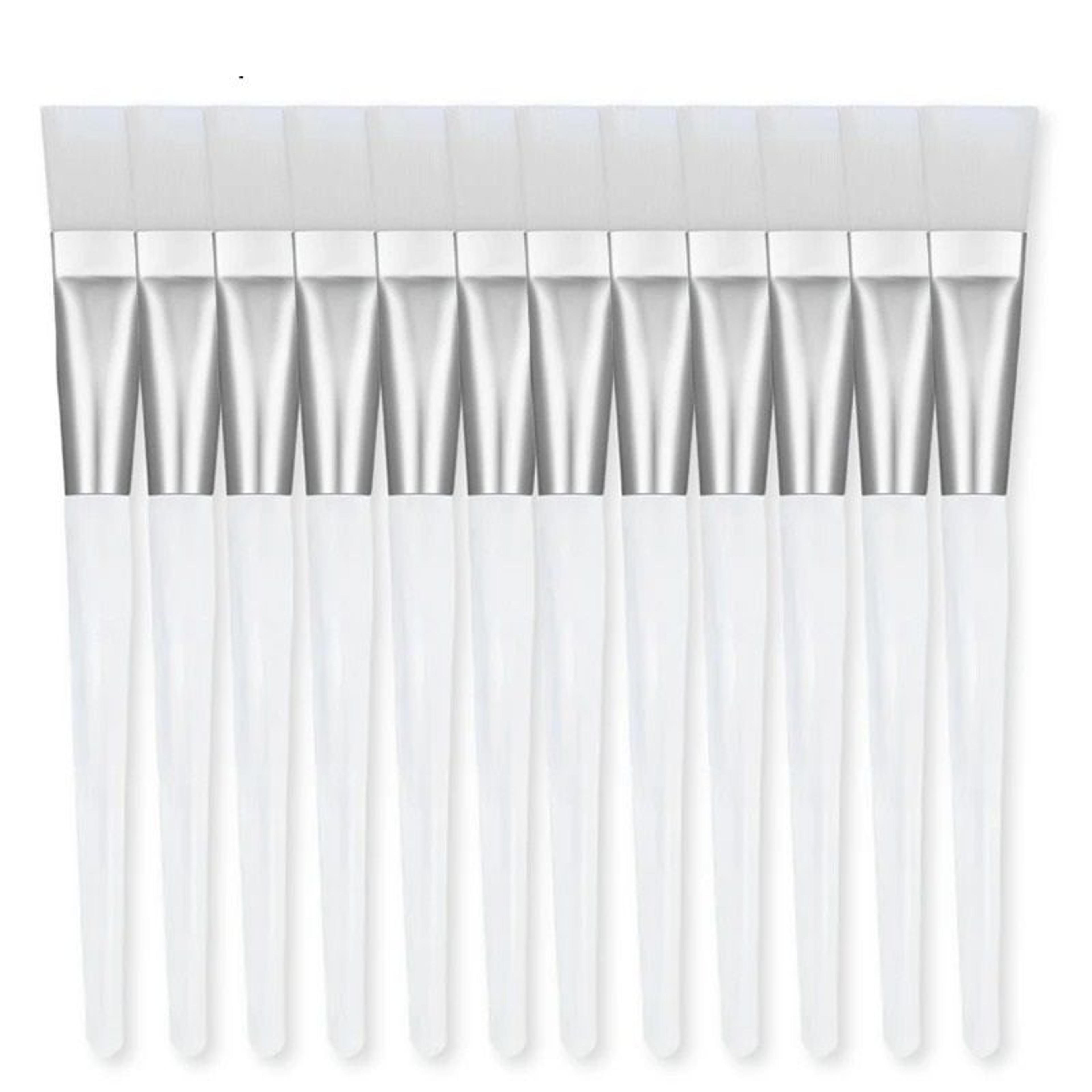 Transparent Crystal Handle Soft Bristle Facial Mask Brush Set 7
