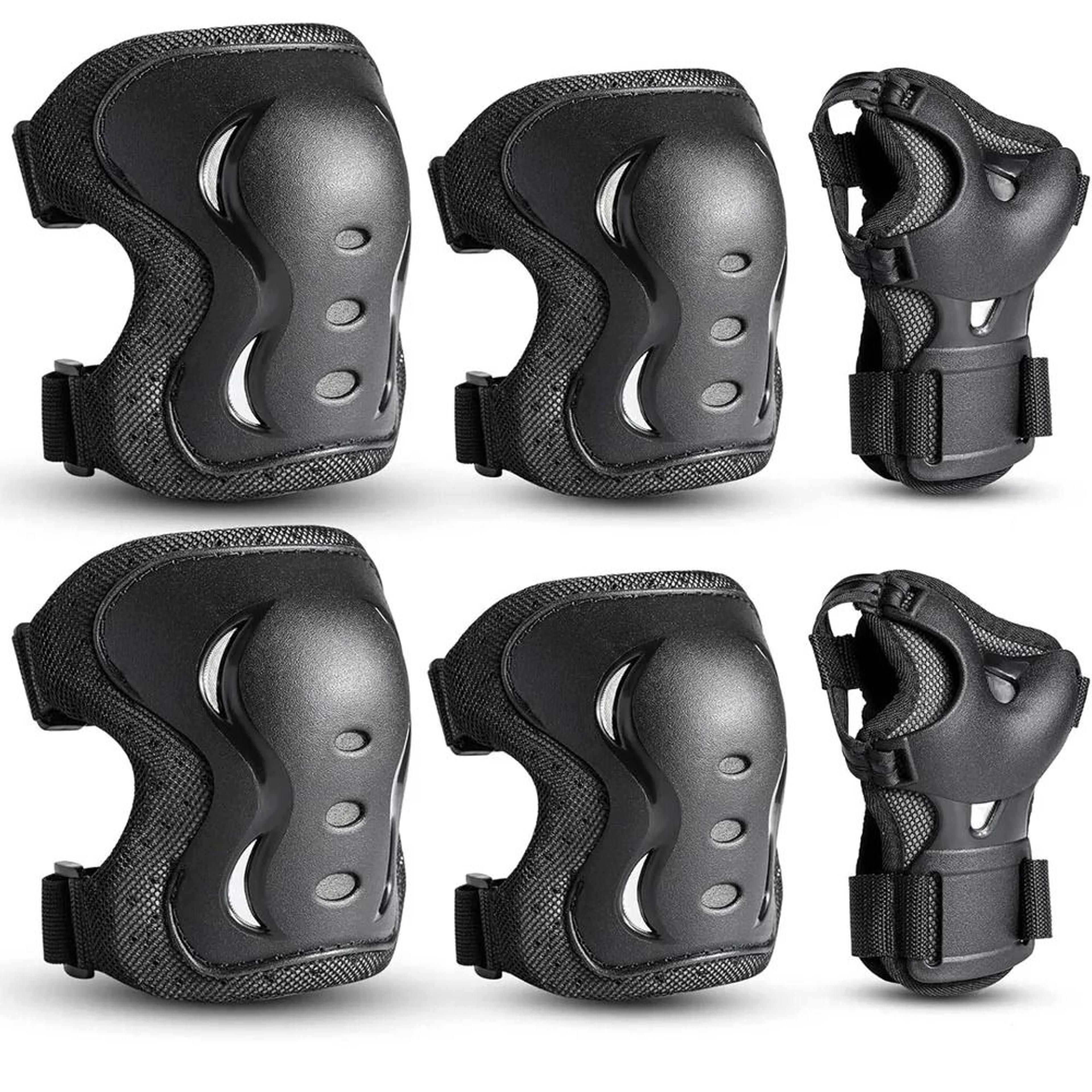 kids 6 piece heavy duty skate and cycling safety protective gear set