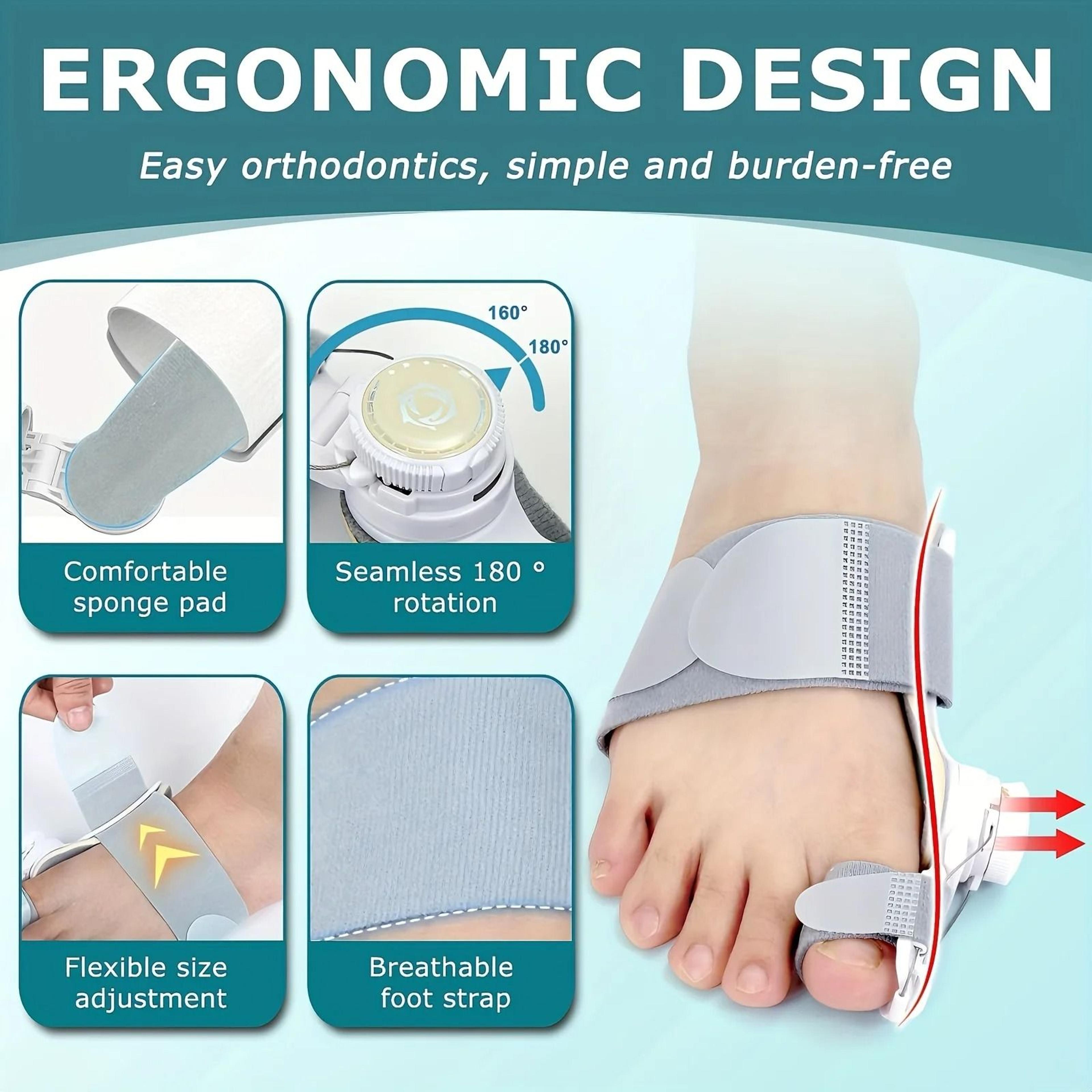 Adjustable Toe Corrector And Straightener For Overlapping Toes 2
