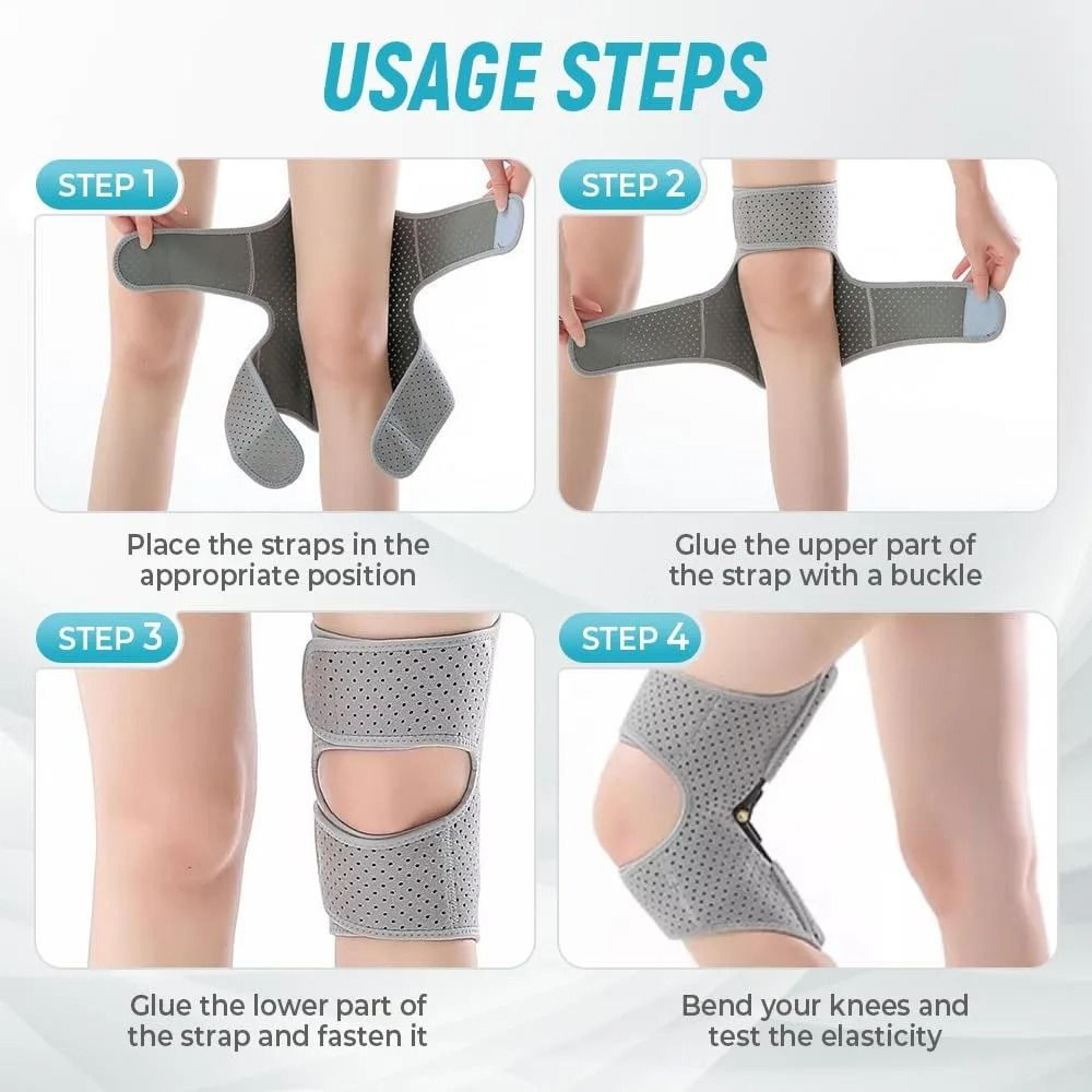 Premium Mechanical SpringLoaded Knee Joint Booster And Ergonomic Stabilizer Pad 4