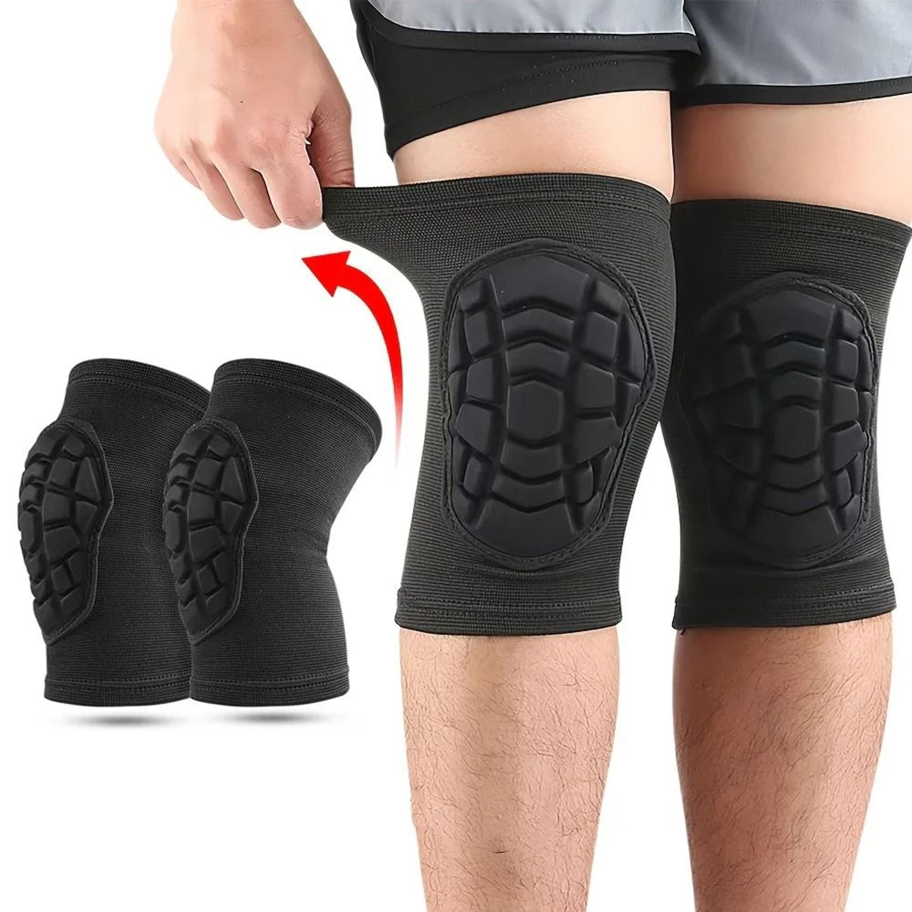 premium protective compression knee sleeves and impact absorption sports knee pads