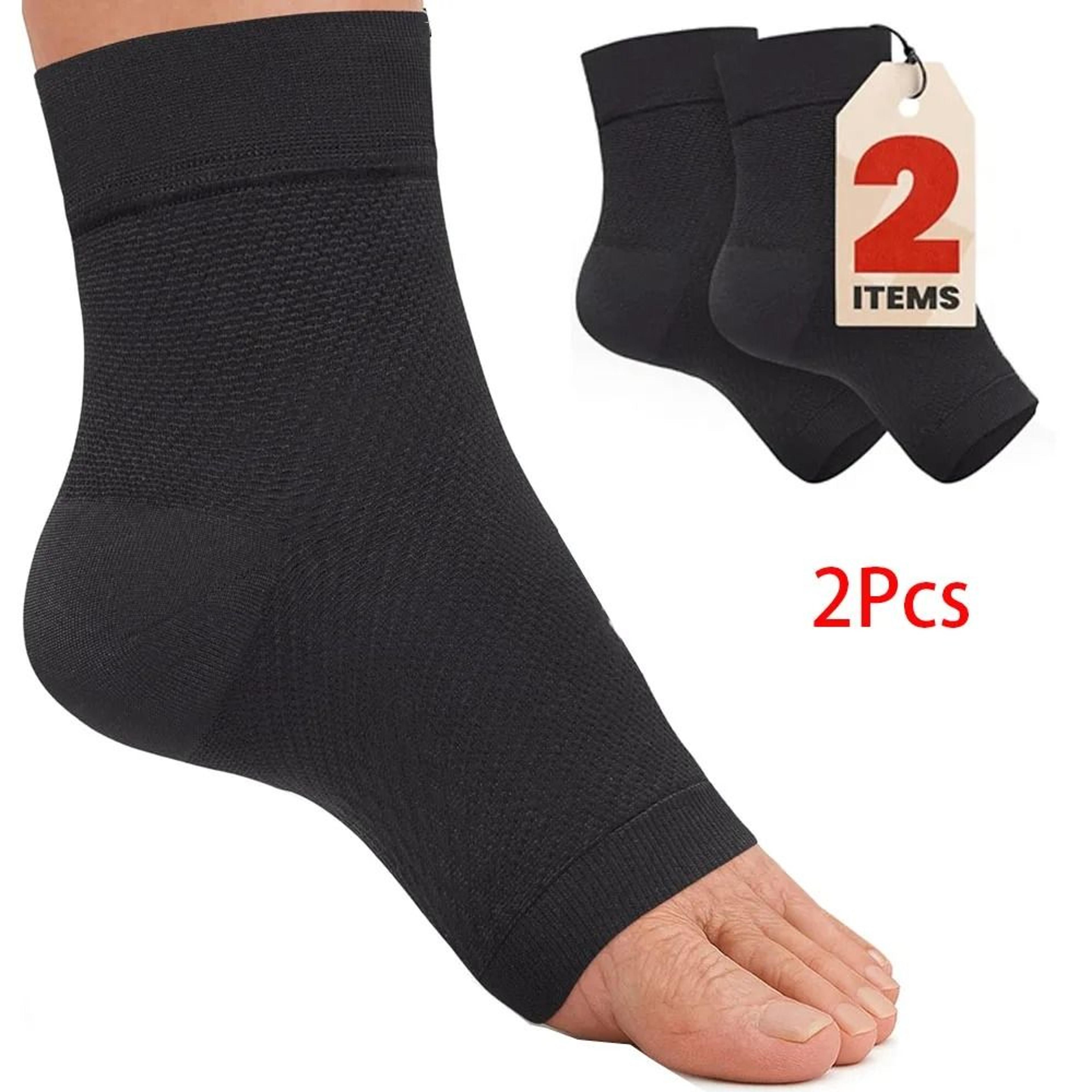 Premium Open Toe Ankle Compression Sleeves For Swelling Plantar Fasciitis And Sprain Relief 7