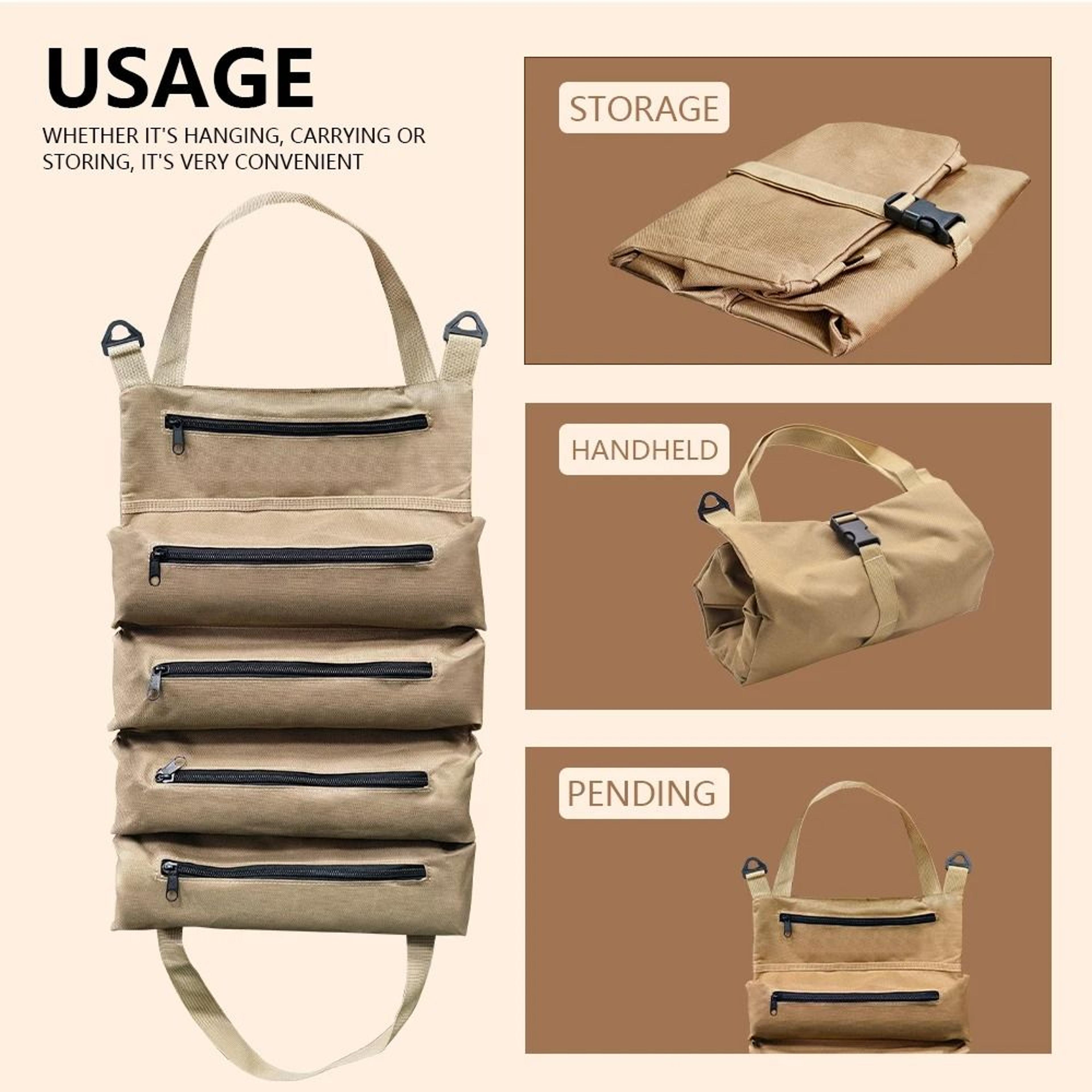 Roll Up Tool Storage Bag And MultiPurpose Maintenance Organizer 0