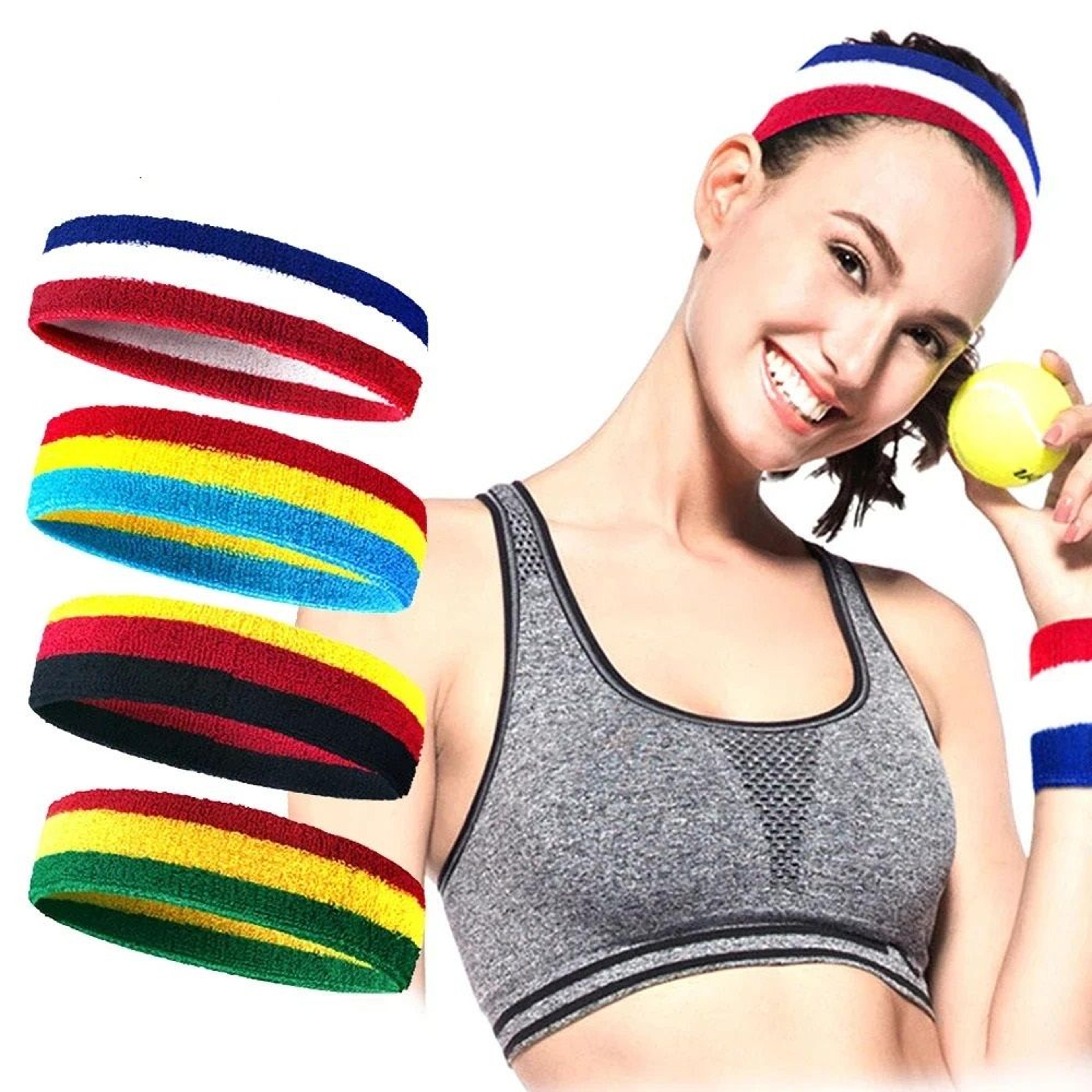 outdoor sports headband and elastic fitness sweatband