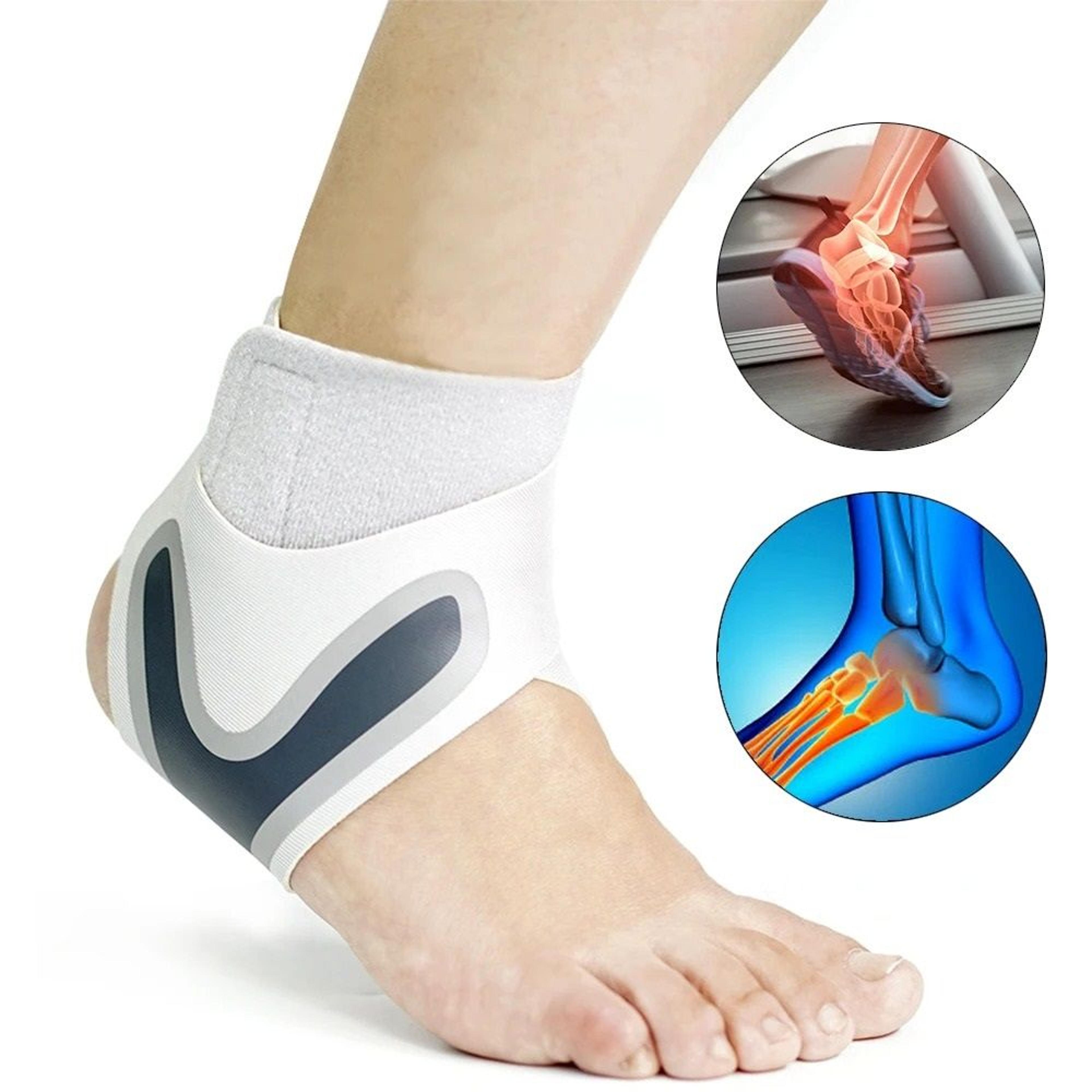 sports compression ankle stabilizer brace and tendon support wrap