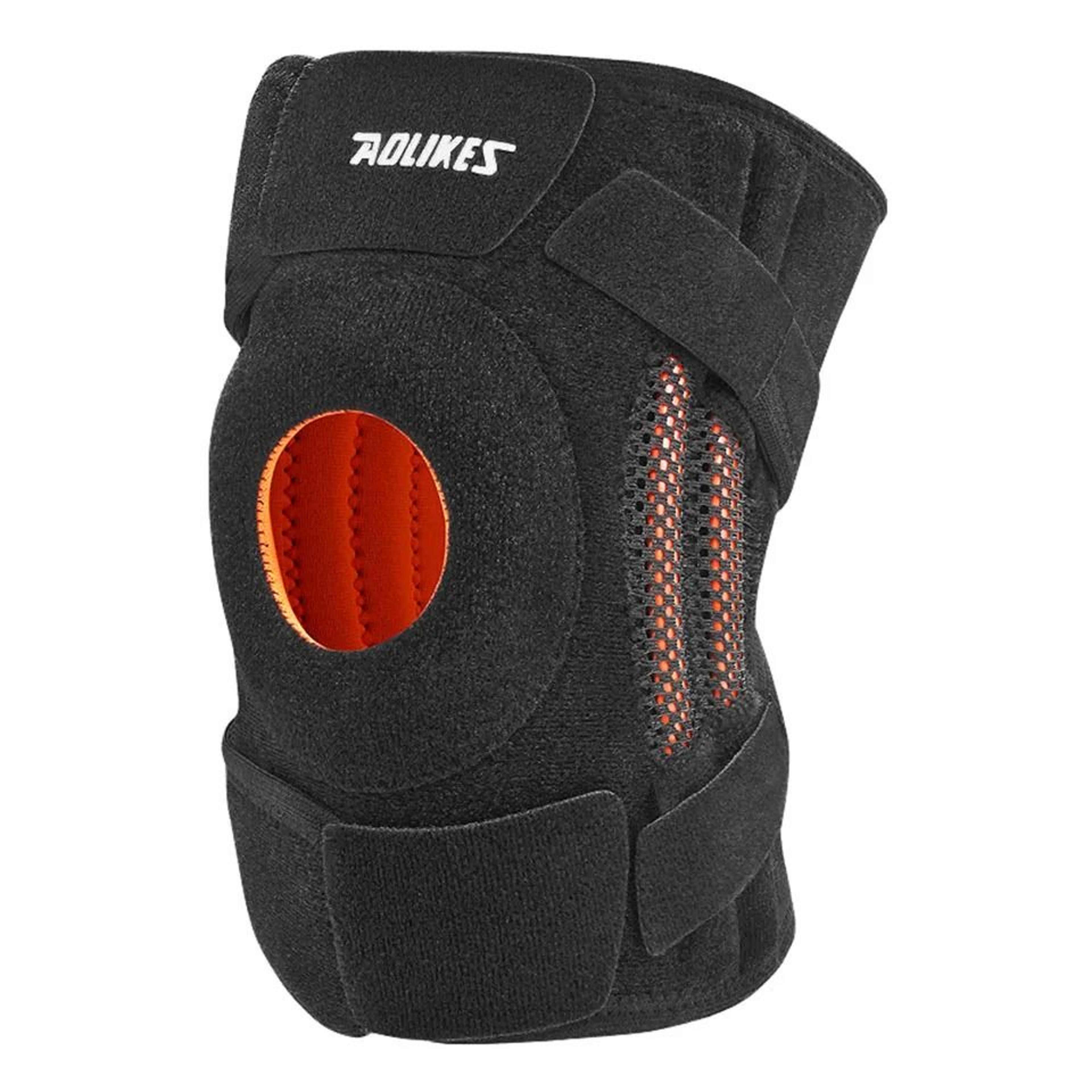 Adjustable Knee Support Brace With Side Stabilizers And Patella Gel Pad 6