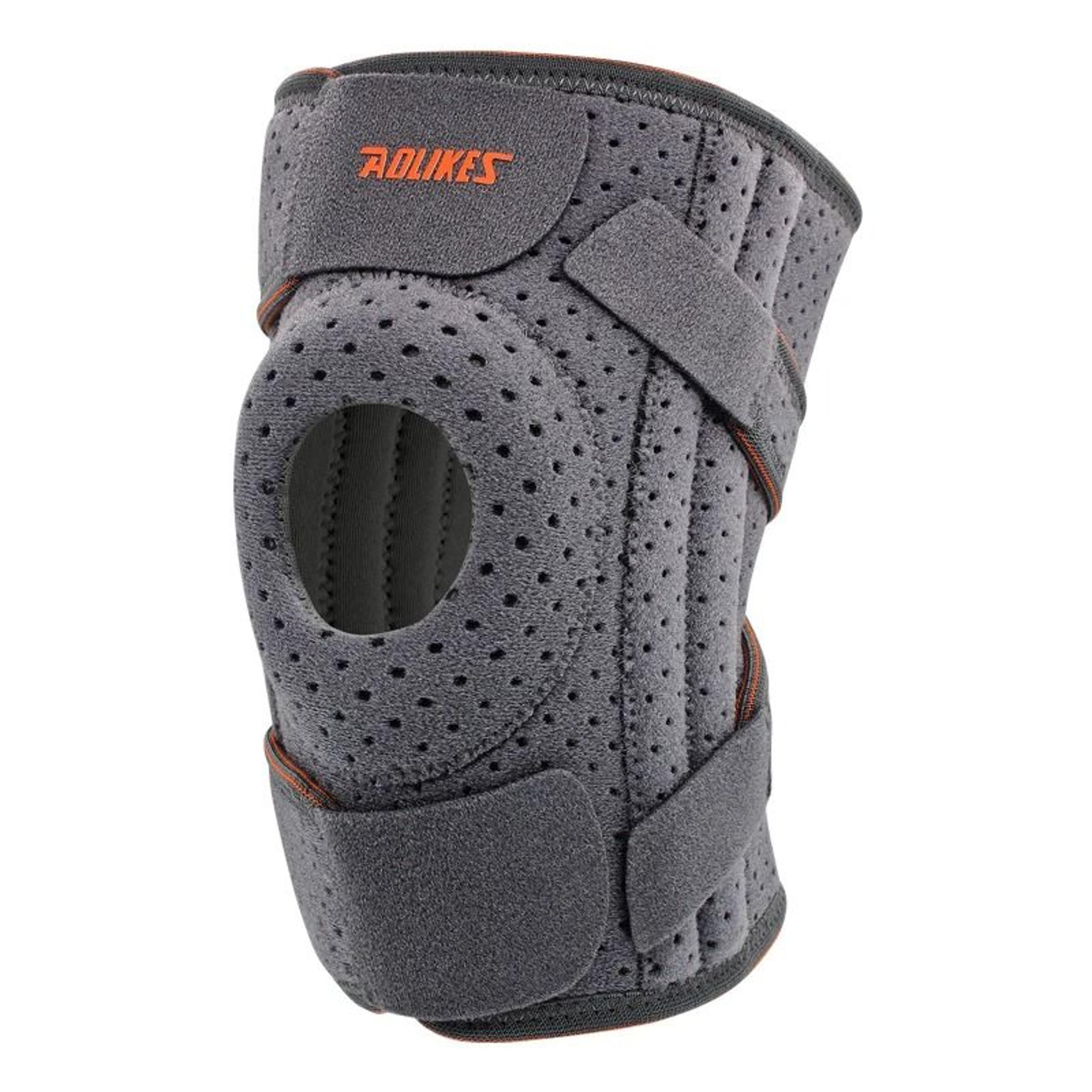Adjustable Knee Support Brace With Side Stabilizers And Patella Gel Pad 10