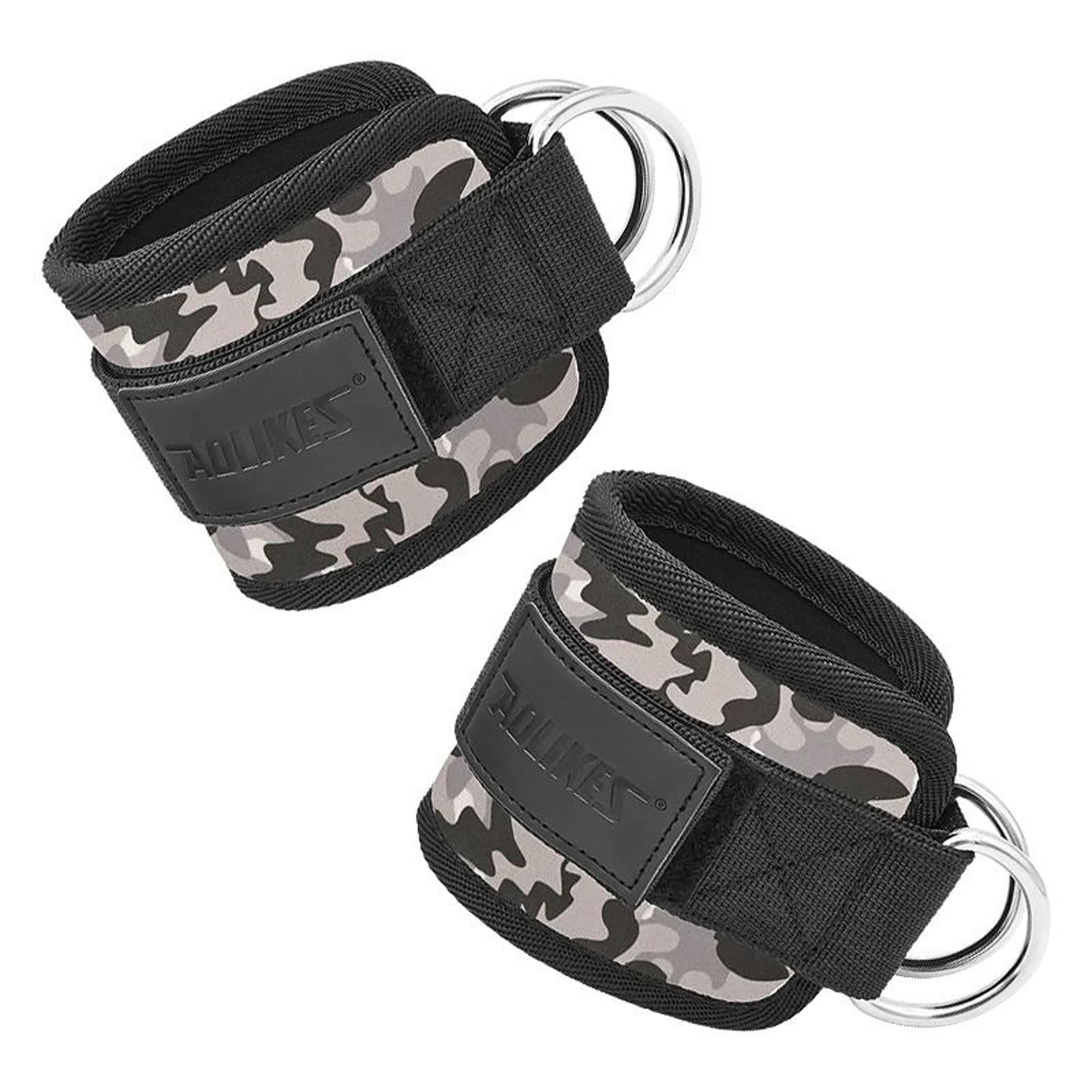 Double DRing Cable Ankle Cuffs For Gym Workouts 12