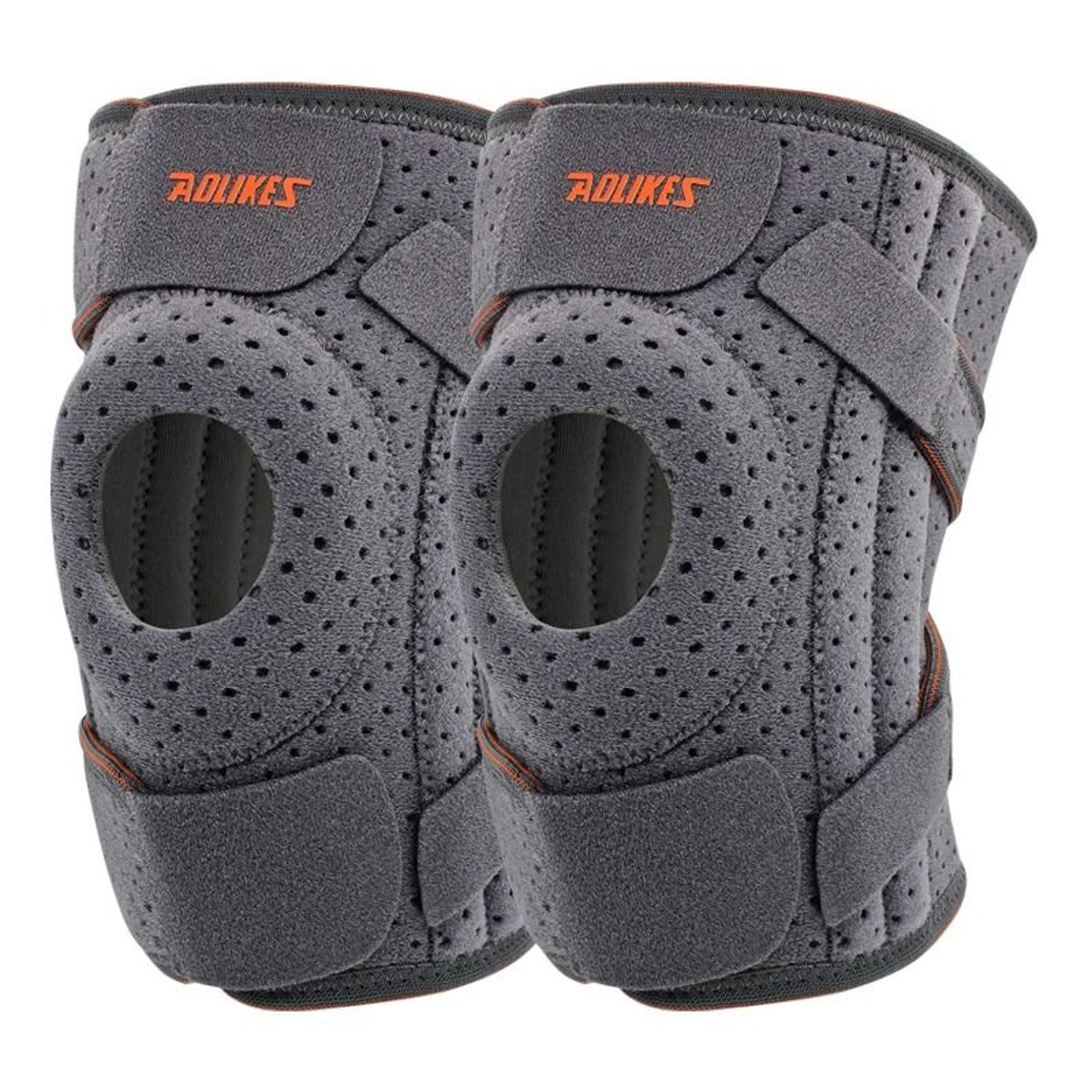 Protective Sports Knee Pads With Steel Support Springs  NonSlip Straps 8