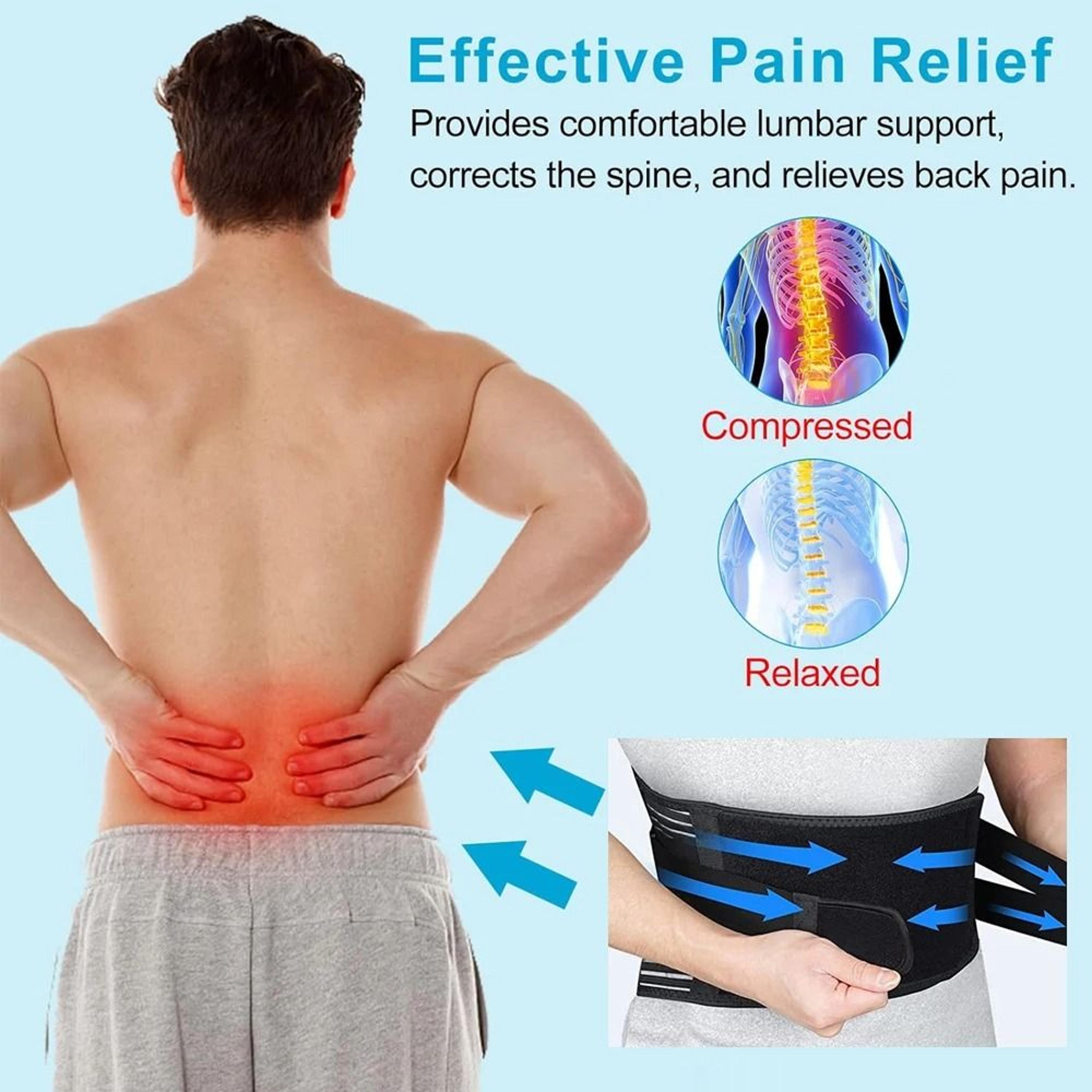 Breathable Mesh Lower Back Support Brace With Lumbar Pad For Back Pain  Sciatica 3