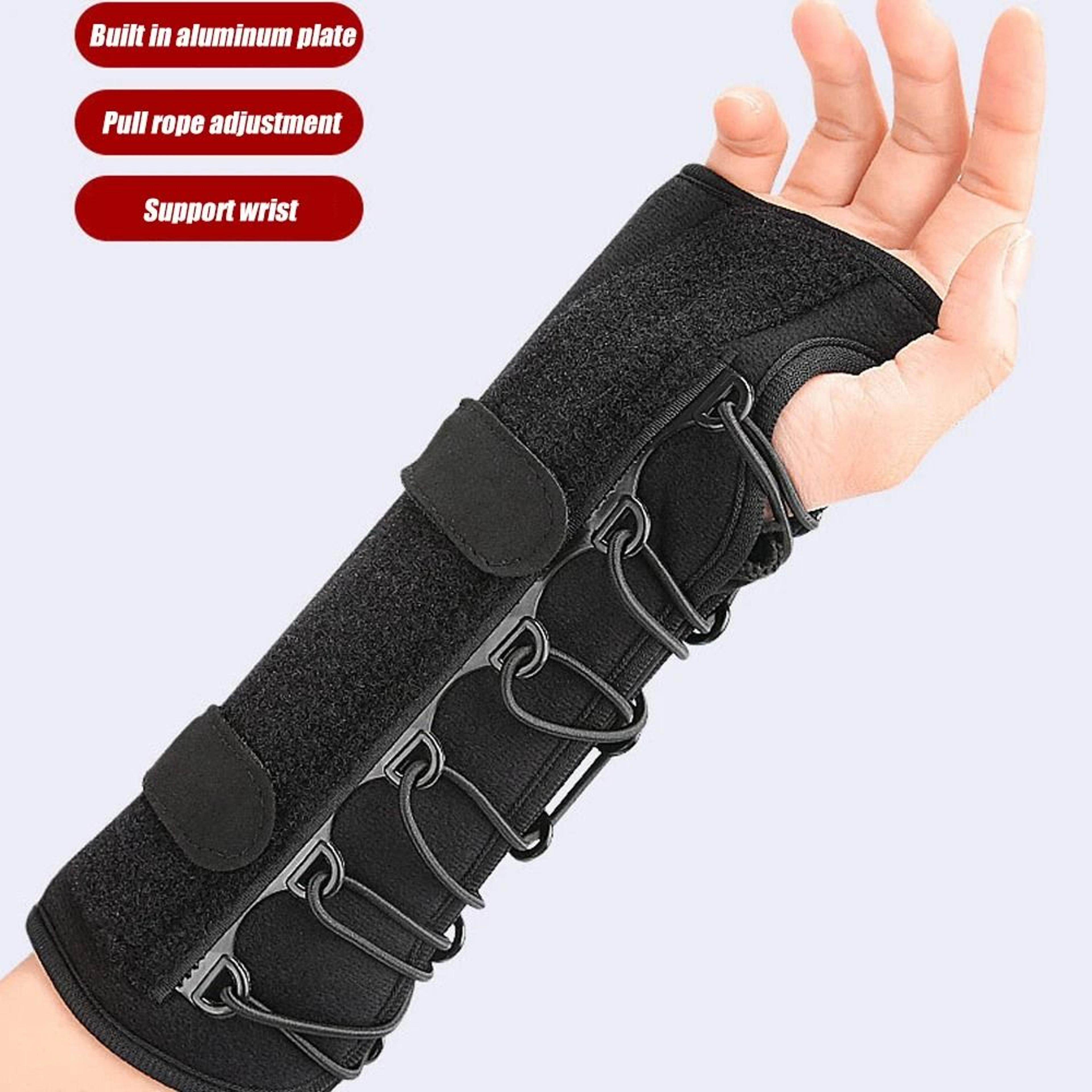 1-piece wrist brace & thumb spica splint for de quervain's, tendonitis, & carpal tunnel