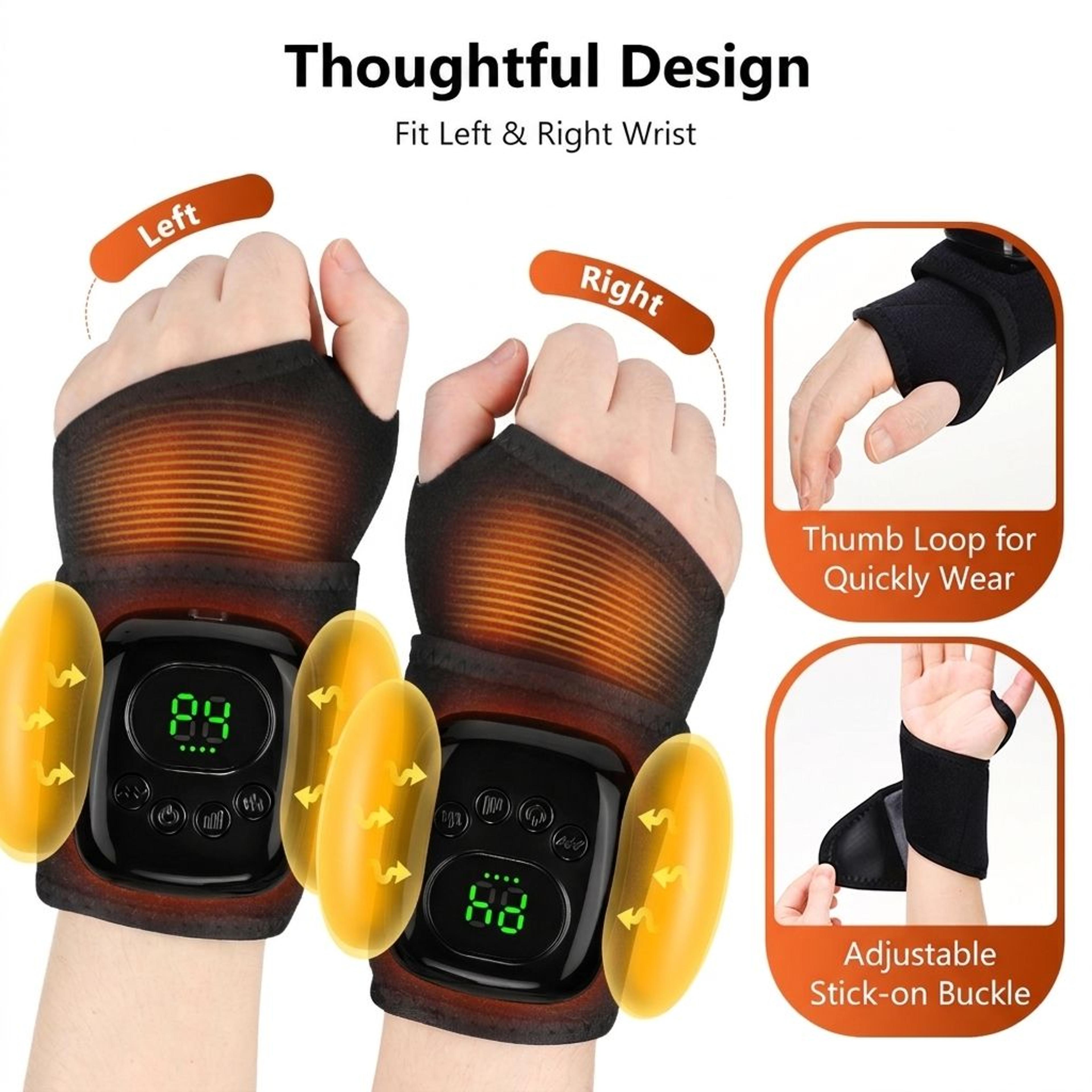 Rechargeable Cordless Ankle  Foot Air Compression Massager With Heat And Vibration 10