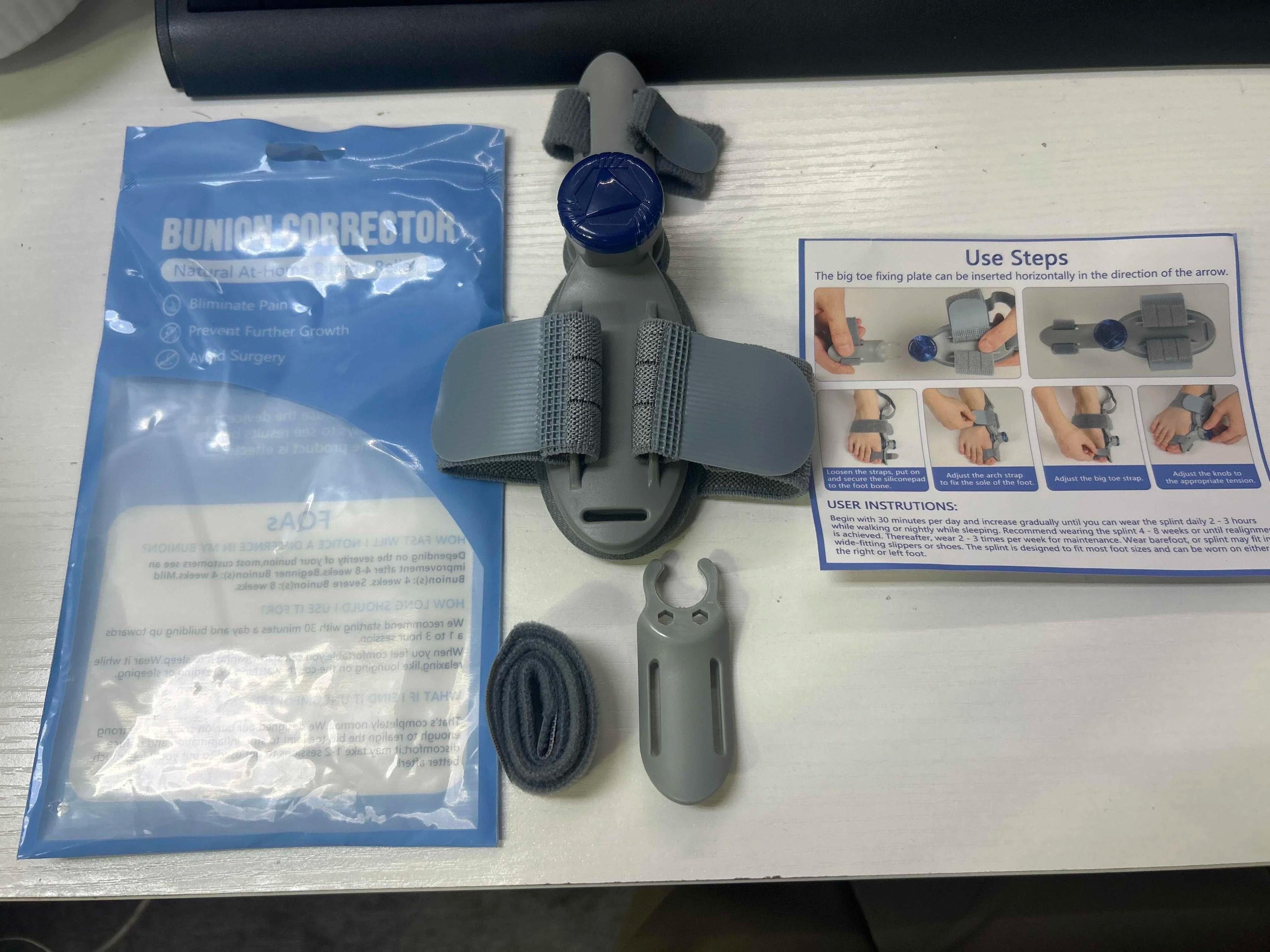 Adjustable Bunion Thumb Valgus Corrector And Toe Separator Splint For Hallux Valgus Relief 5