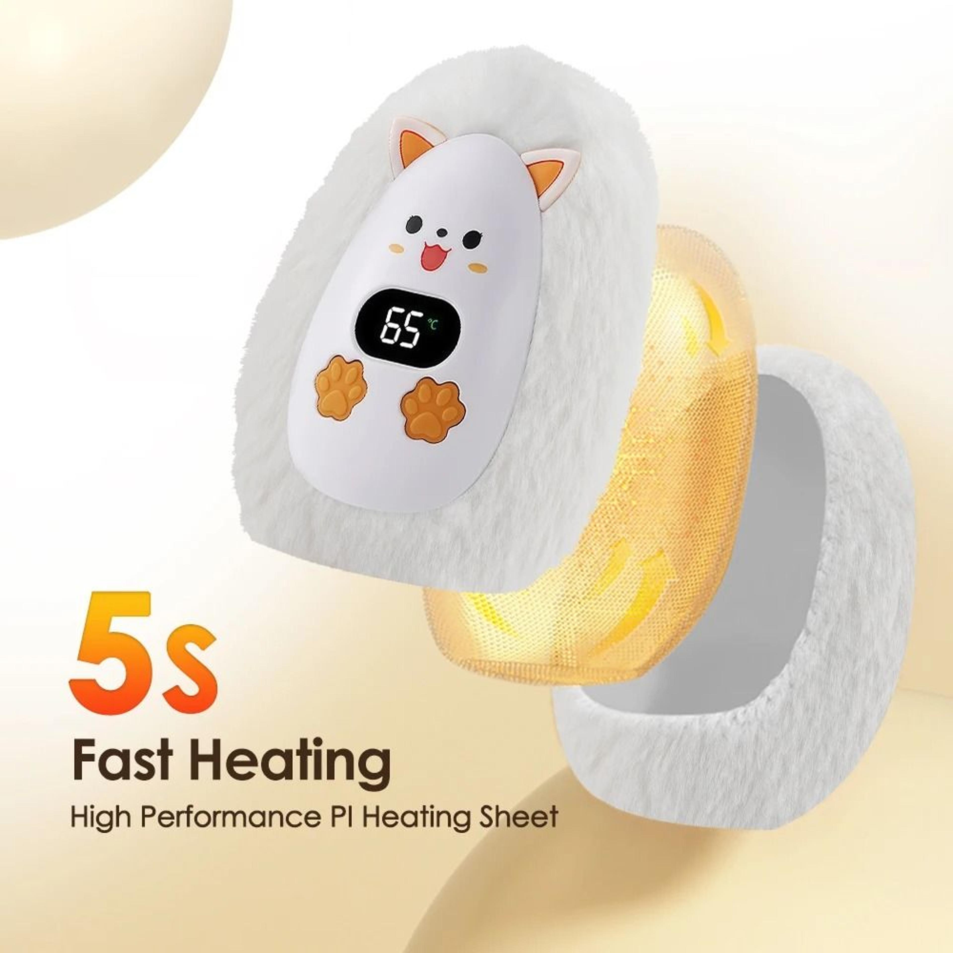 Cute Fox Mini Portable Plush Hand Warmer With 3 Heat Levels And LongLasting Battery Available In 1  4