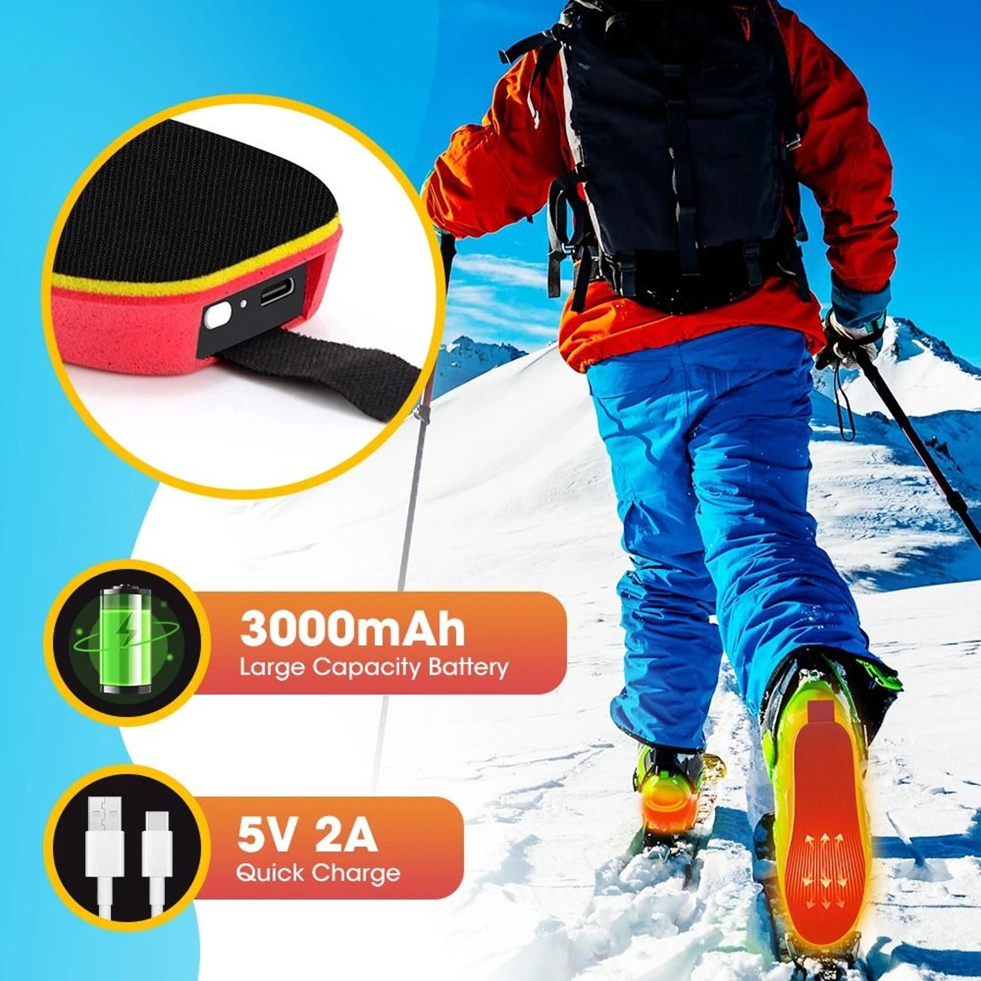 Smart App And Remote Control Heated Insoles Wireless Breathable Outdoor Foot Warmer 2