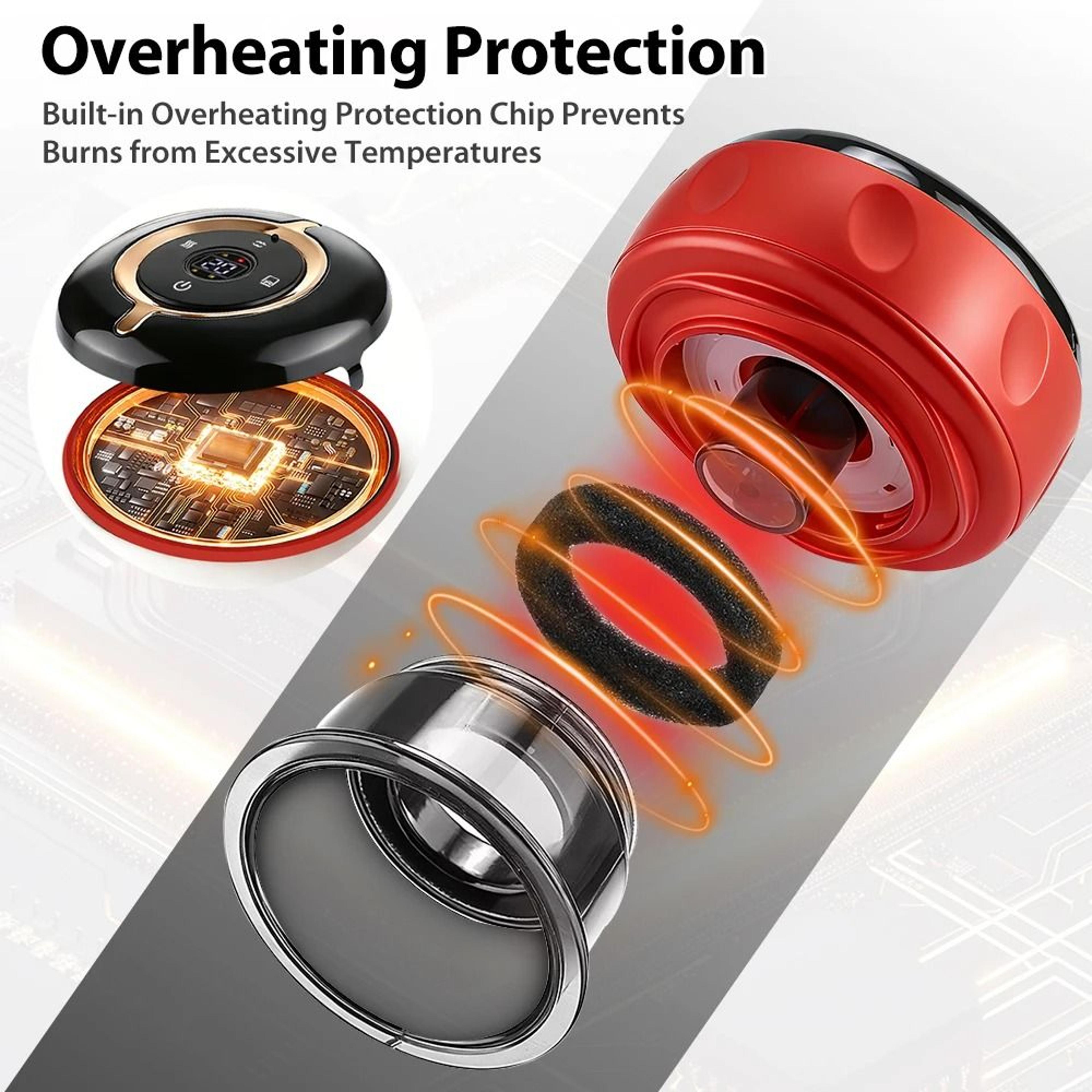 Smart Electric Cupping Massager With Heat And Remote Control 12 Level Red Light Vacuum Tool 3
