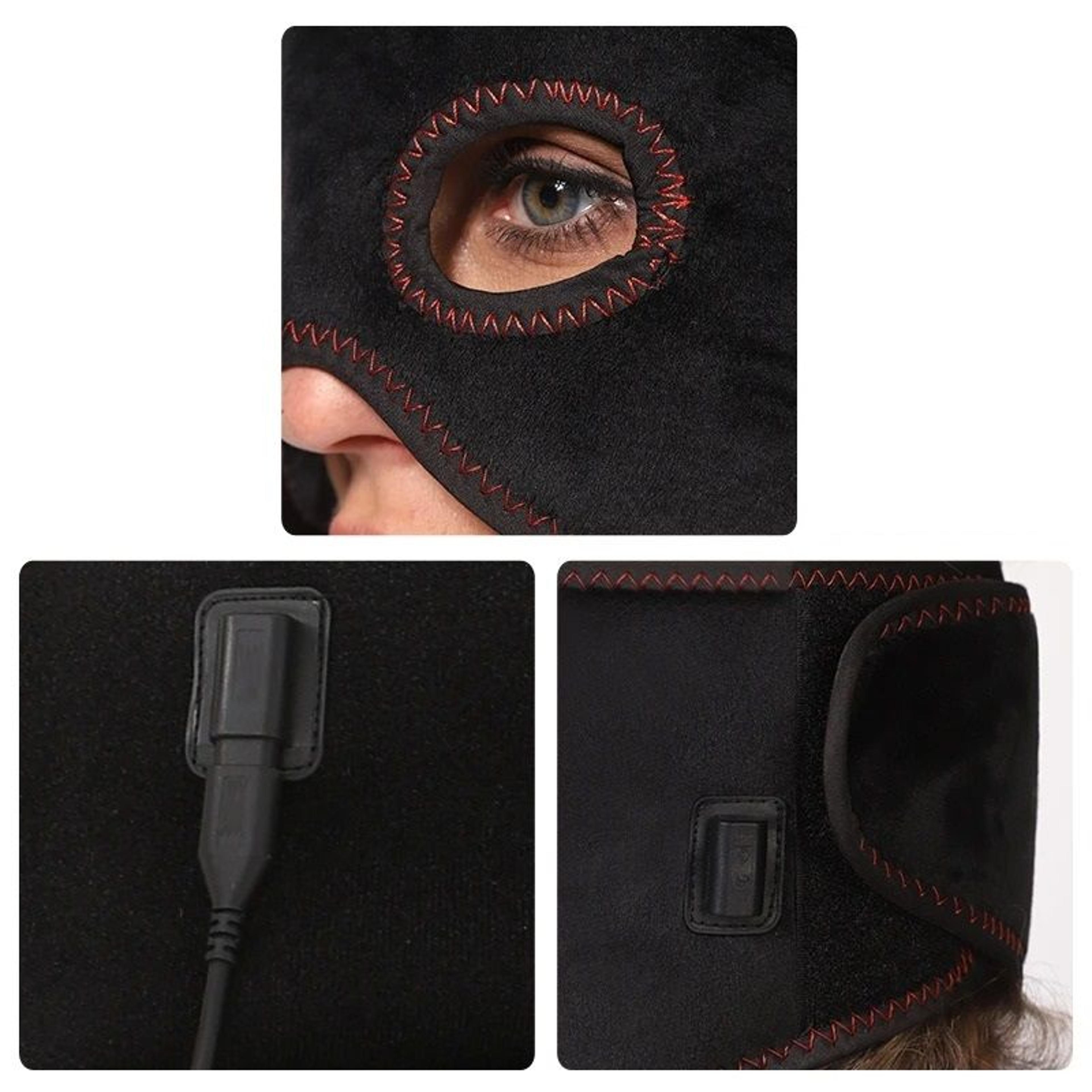 Electric Heating HalfFace Mask  3 Adjustable Temperature Levels  Facial Muscle Relaxation Device Fo 3