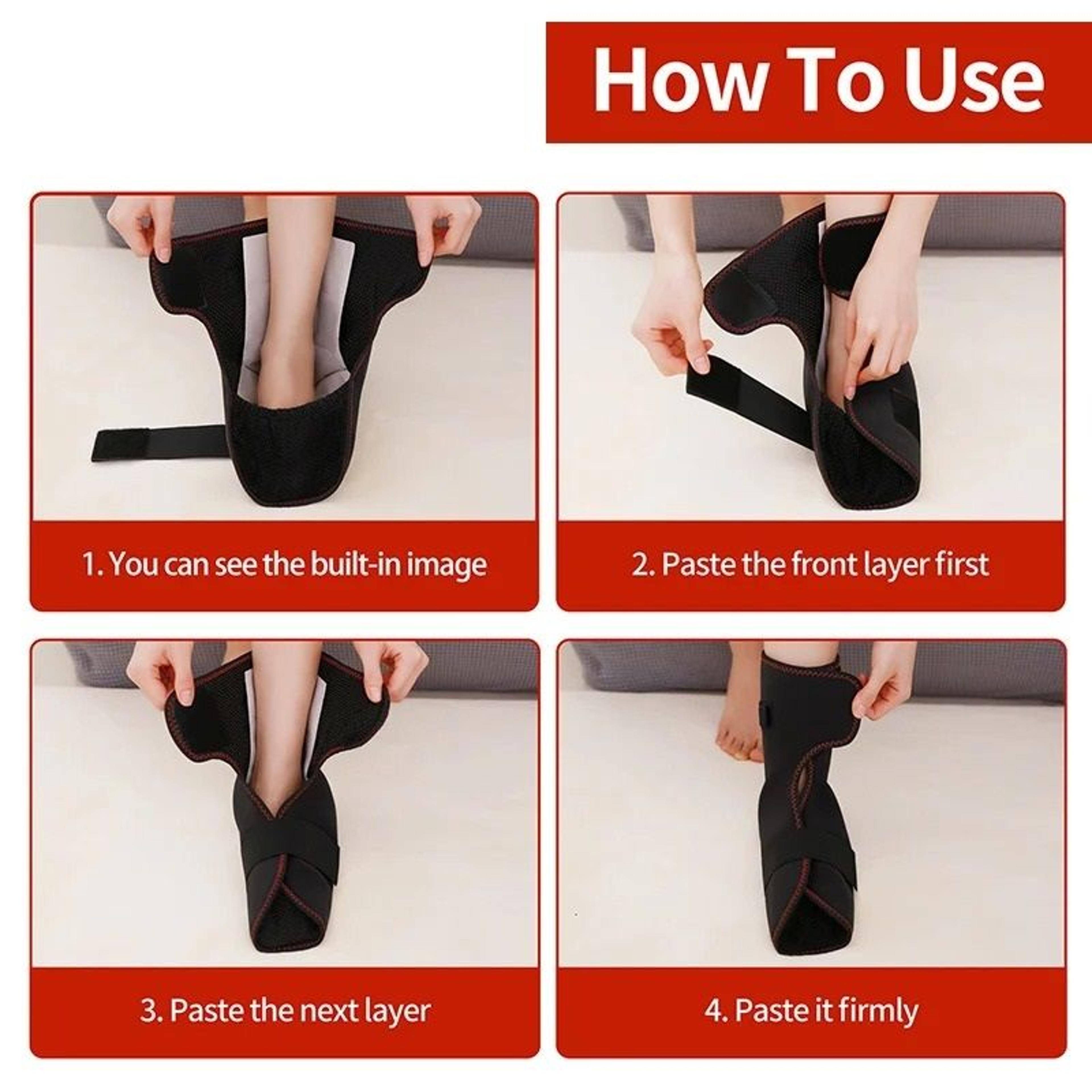 Electric Heated Foot Wrap  DeepPenetrating Heating Pad With Vibration Massager For Foot Ankle  Heel 2