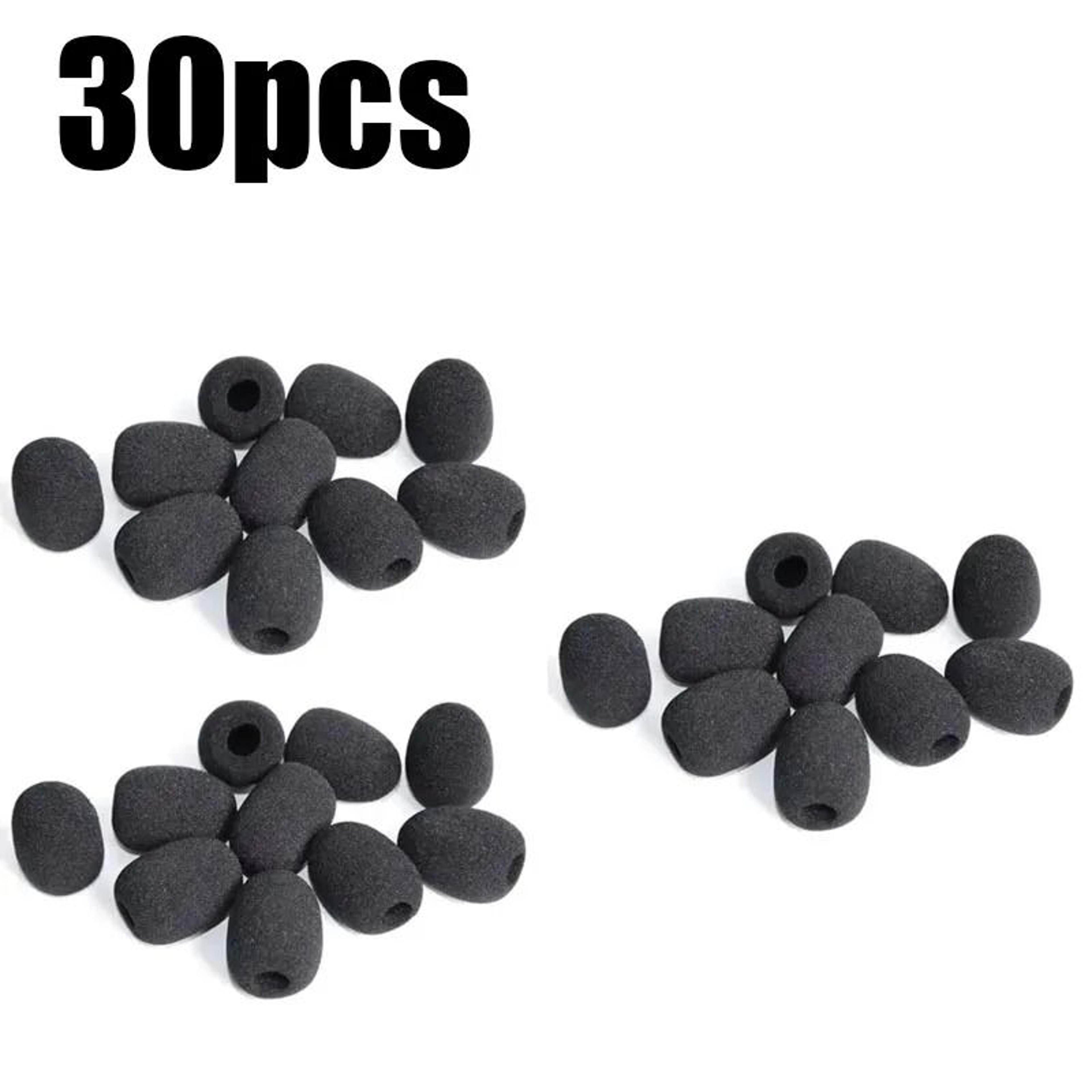 Headset Replacement Foam Microphone Covers 10 30 Or 60 Pack 9
