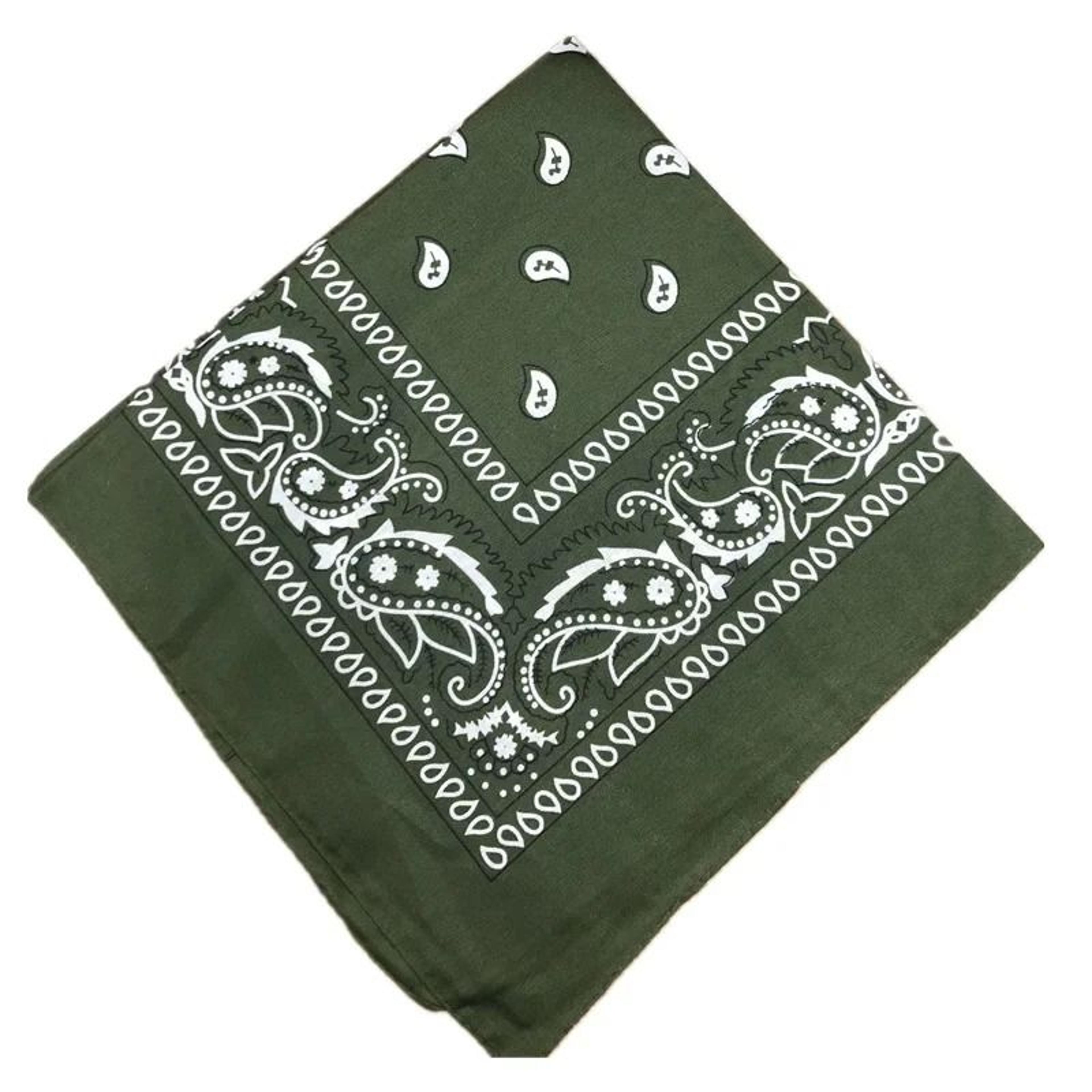 Classic Paisley Hip Hop Square Bandana Scarf 1 2 Or 3 Pack  21 In X 21 In 24