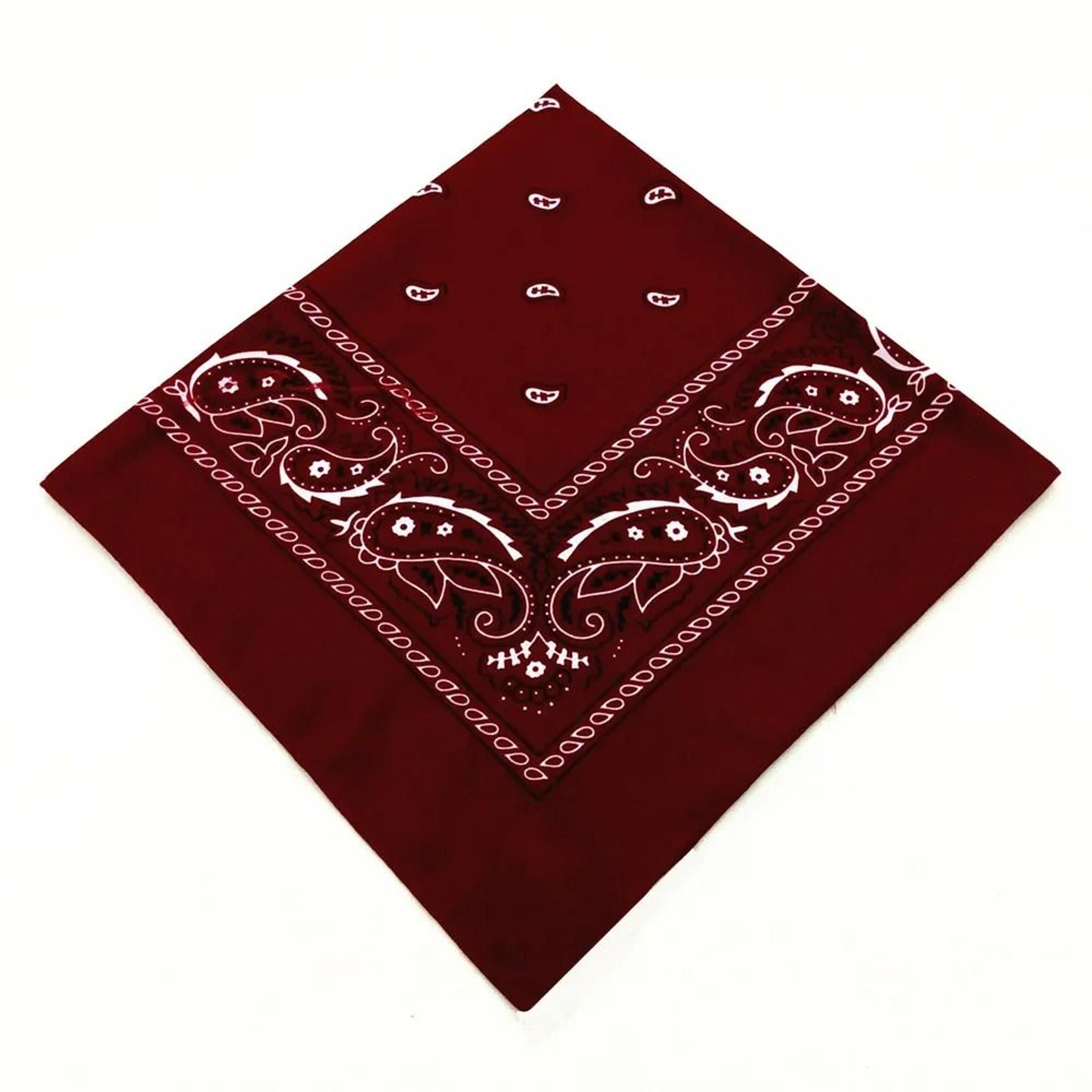Classic Paisley Hip Hop Square Bandana Scarf 1 2 Or 3 Pack  21 In X 21 In 27