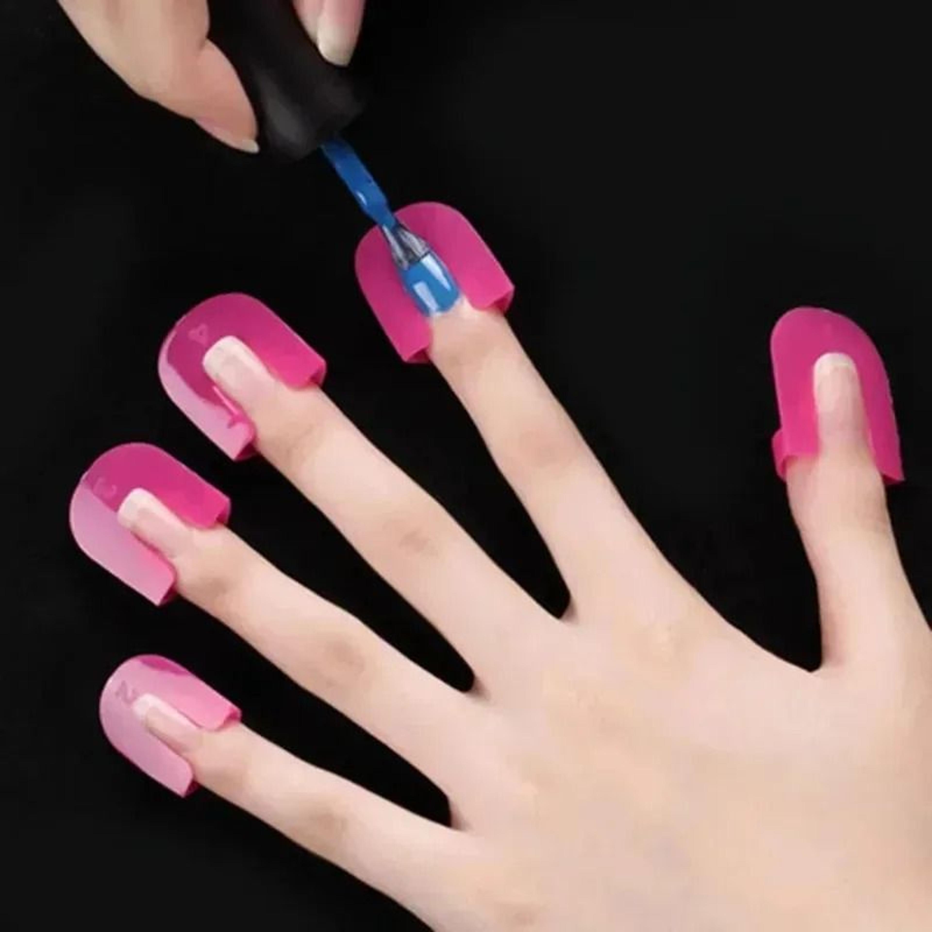 Reusable Nail Polish Finger Protector Guard Set 1 3 Or 6 Sets 1