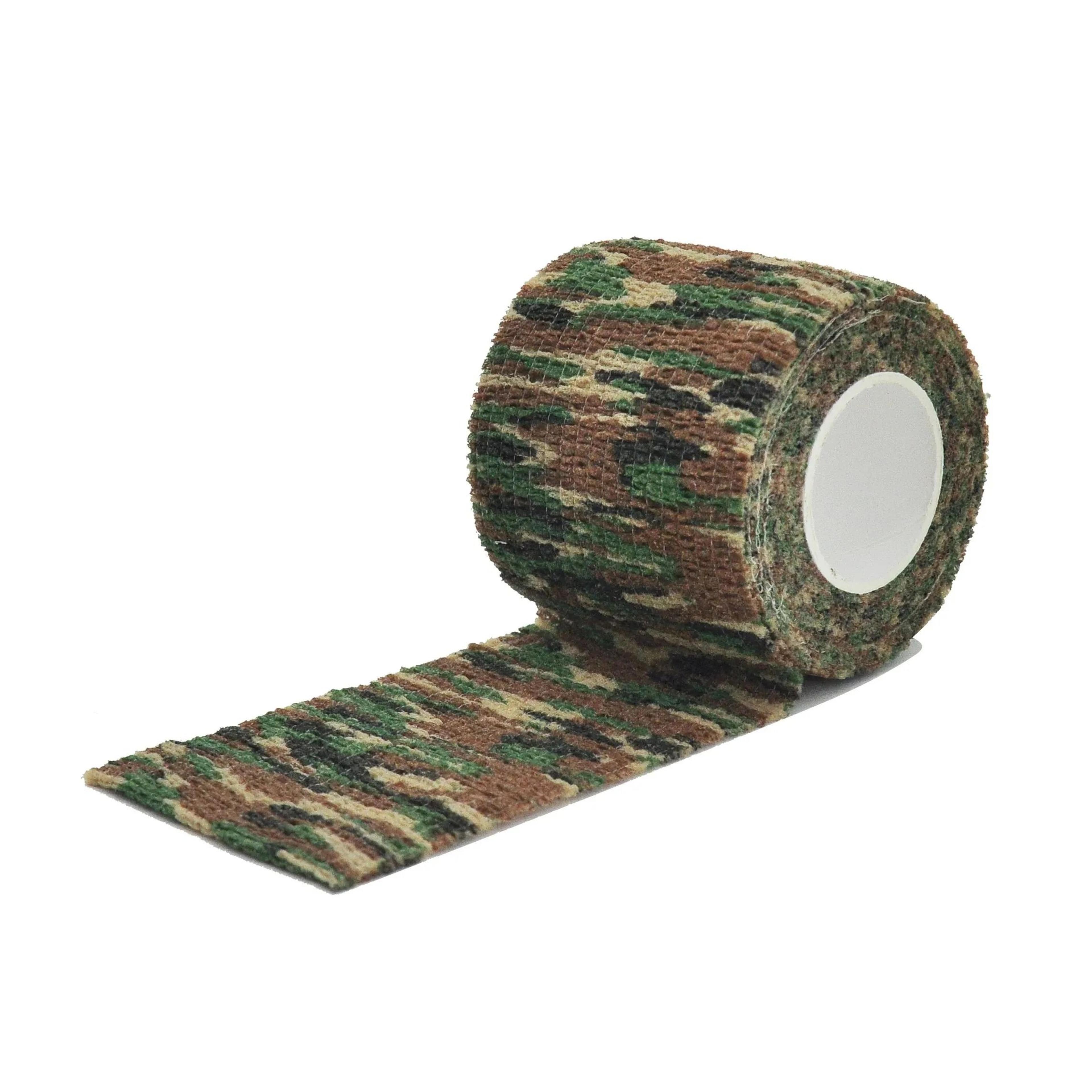 Jungle Outdoor Camouflage Self Adhesive Elastic Bandage Wrap Tape 3