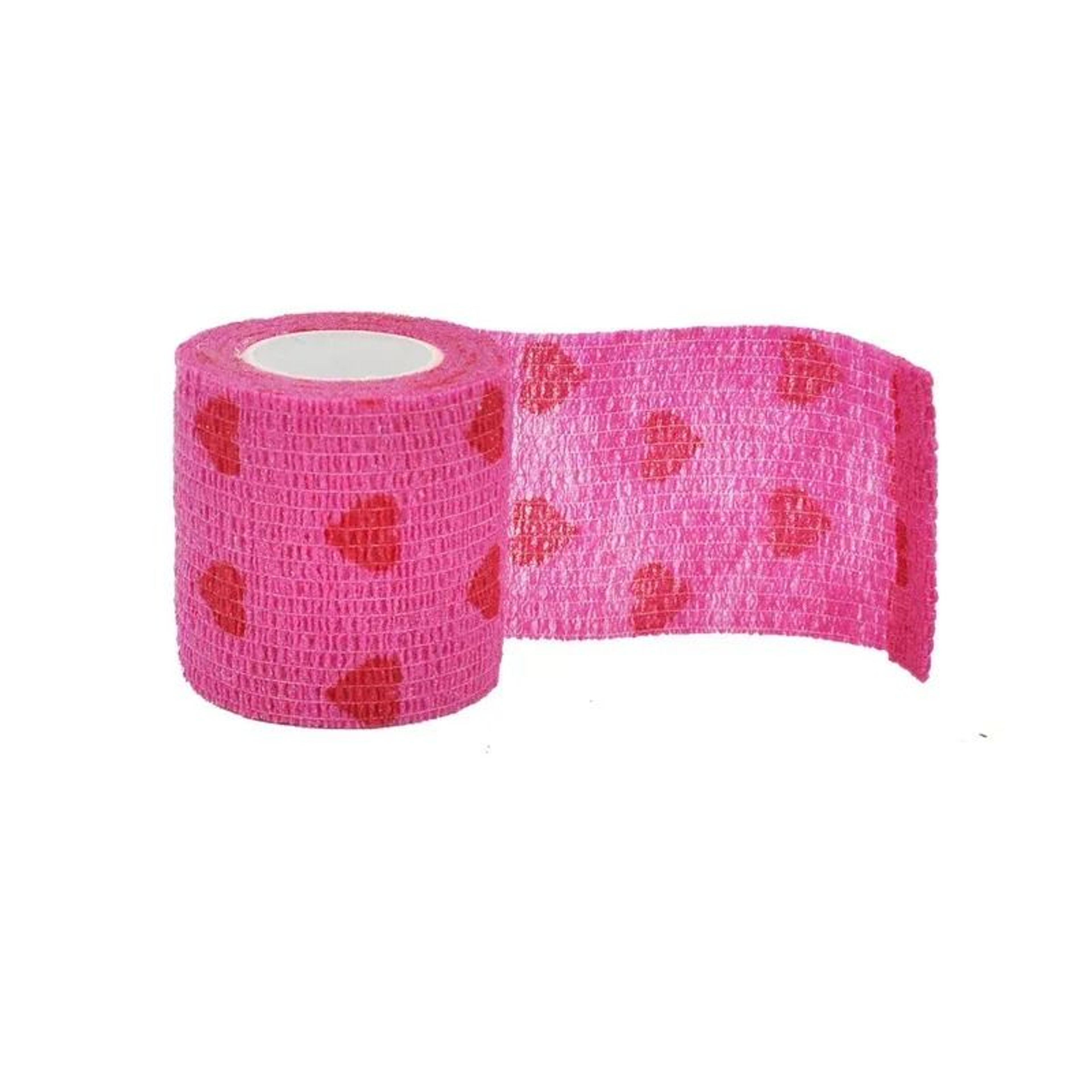 Red Heart Printed Self Adhesive Elastic Bandage Wrap Tape 2