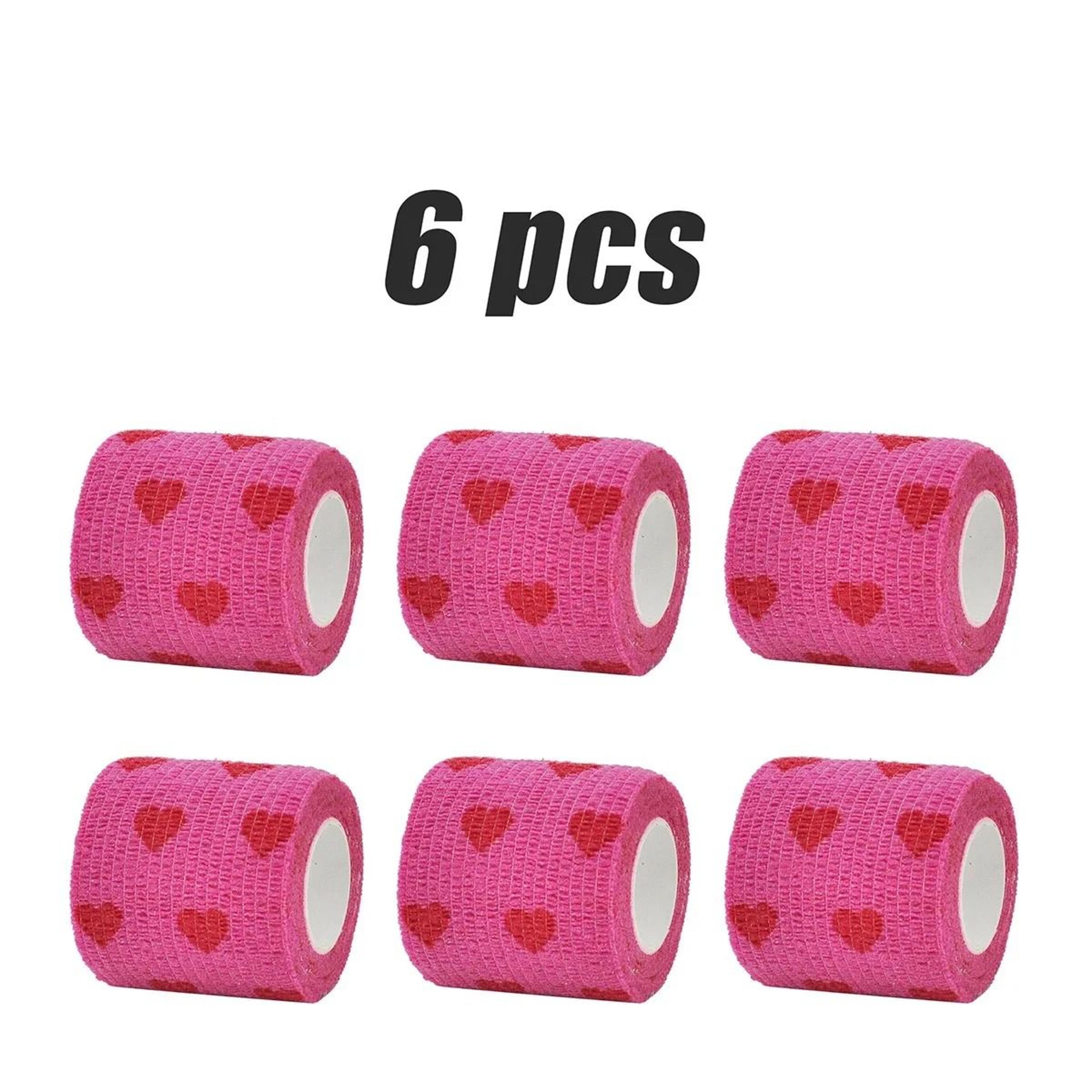 Red Heart Printed Self Adhesive Elastic Bandage Wrap Tape 6