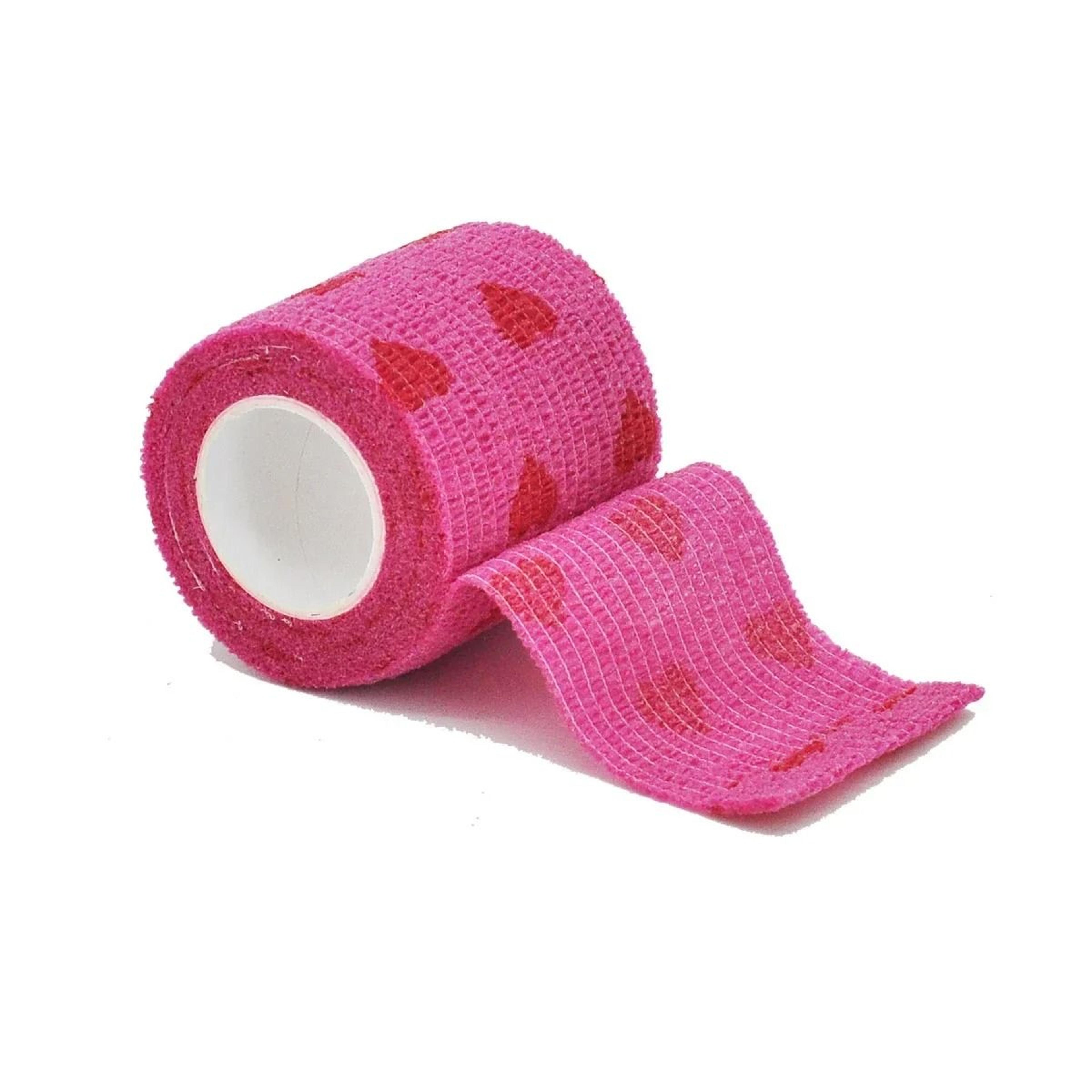 Red Heart Printed Self Adhesive Elastic Bandage Wrap Tape 7