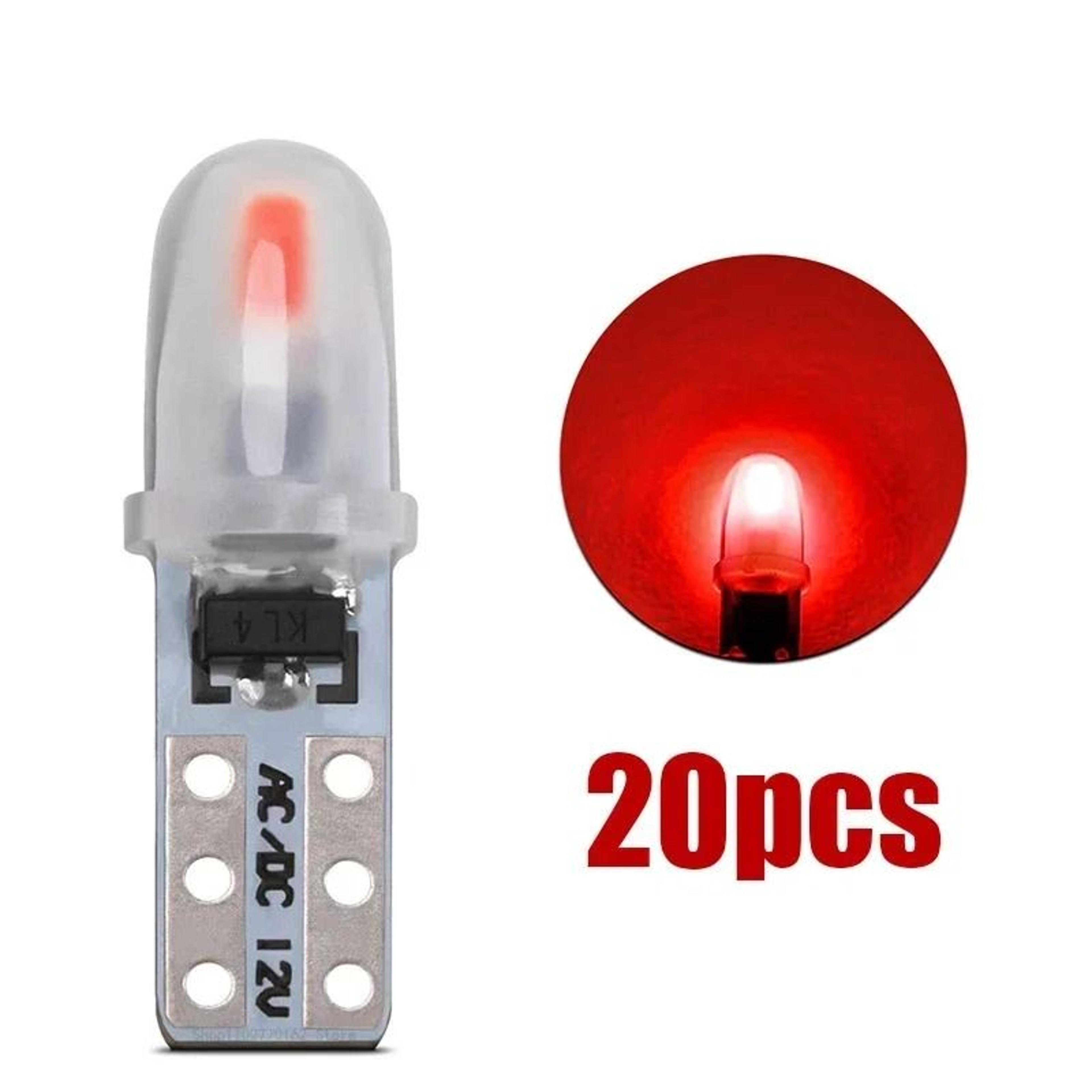T5 LED Dashboard  Instrument Panel Light Bulbs 10 20 Or 30 Pack  12V White 3014 SMD 17