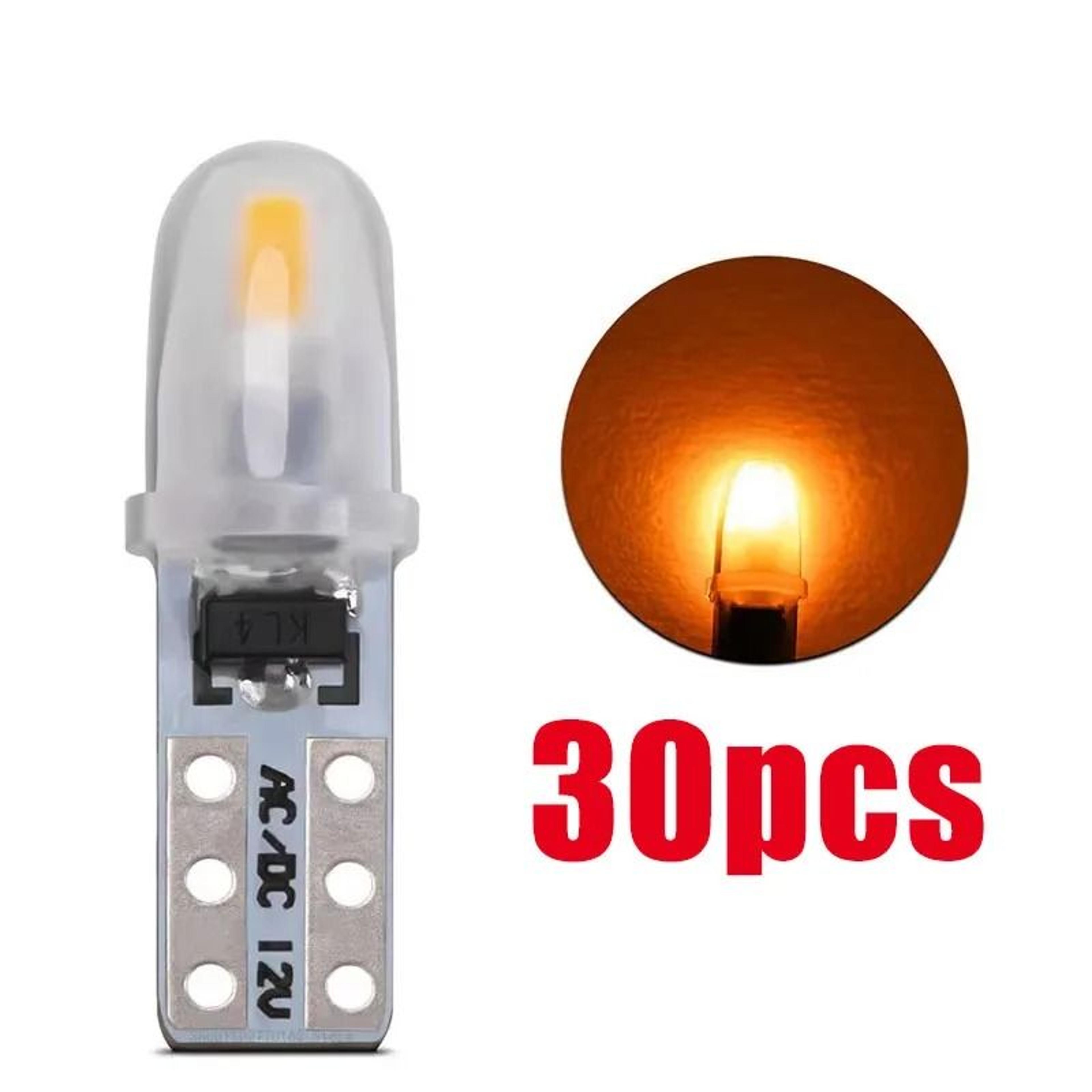 T5 LED Dashboard  Instrument Panel Light Bulbs 10 20 Or 30 Pack  12V White 3014 SMD 22