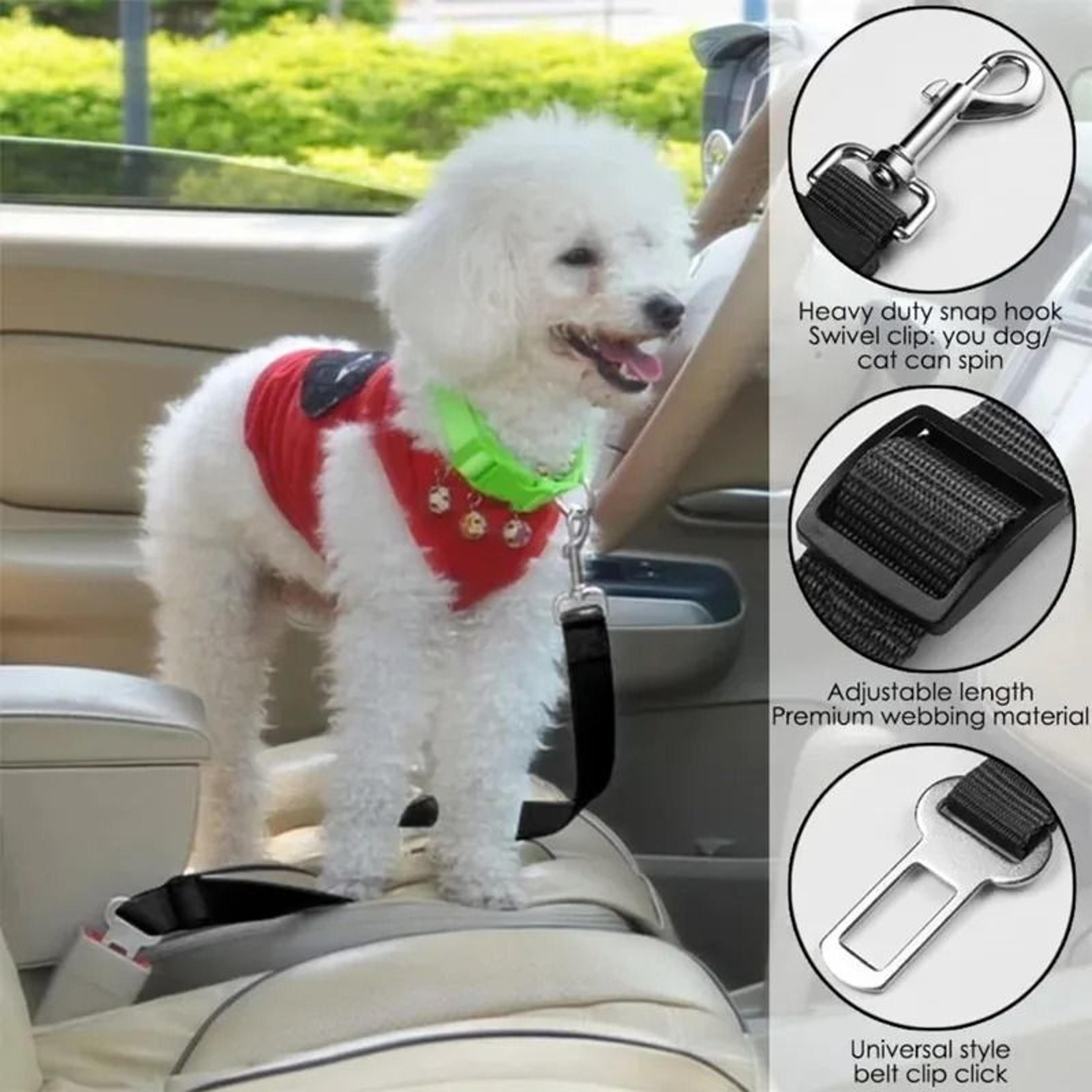 Universal Adjustable Car Safety Seatbelt Tether For Dogs And Cats 2