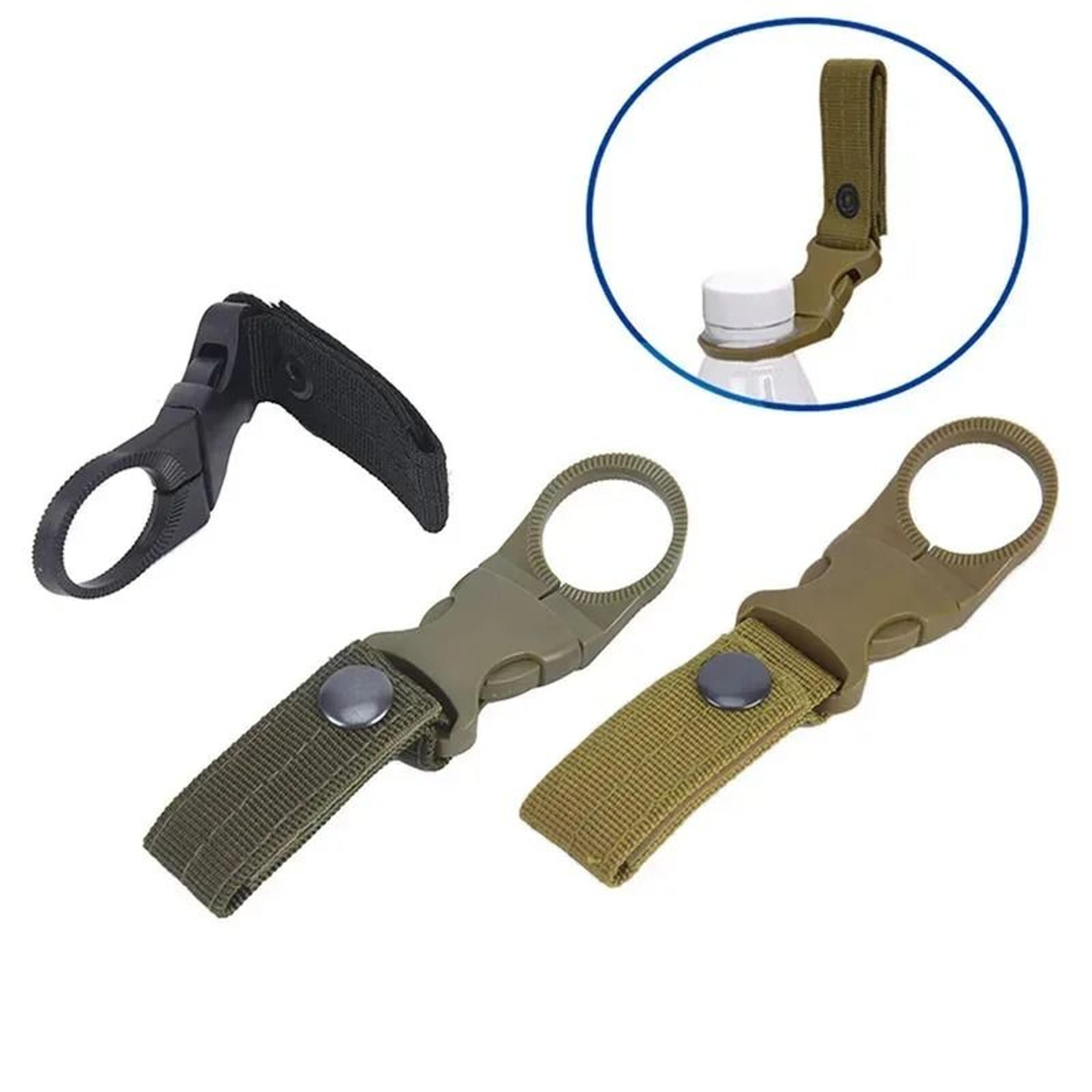 Tactical Nylon Webbing Carabiner Clip And Water Bottle Belt Hanger 5