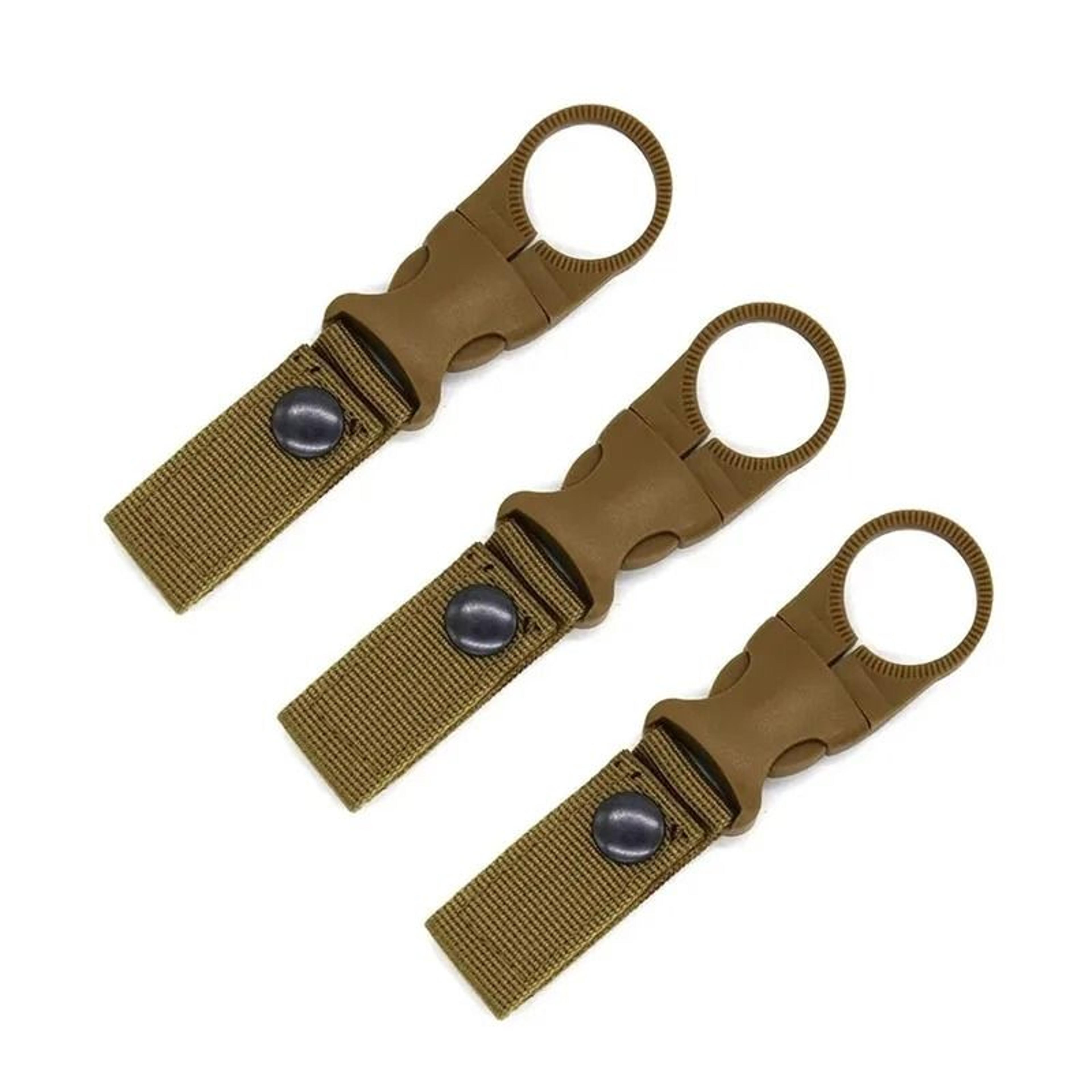 Tactical Nylon Webbing Carabiner Clip And Water Bottle Belt Hanger 17