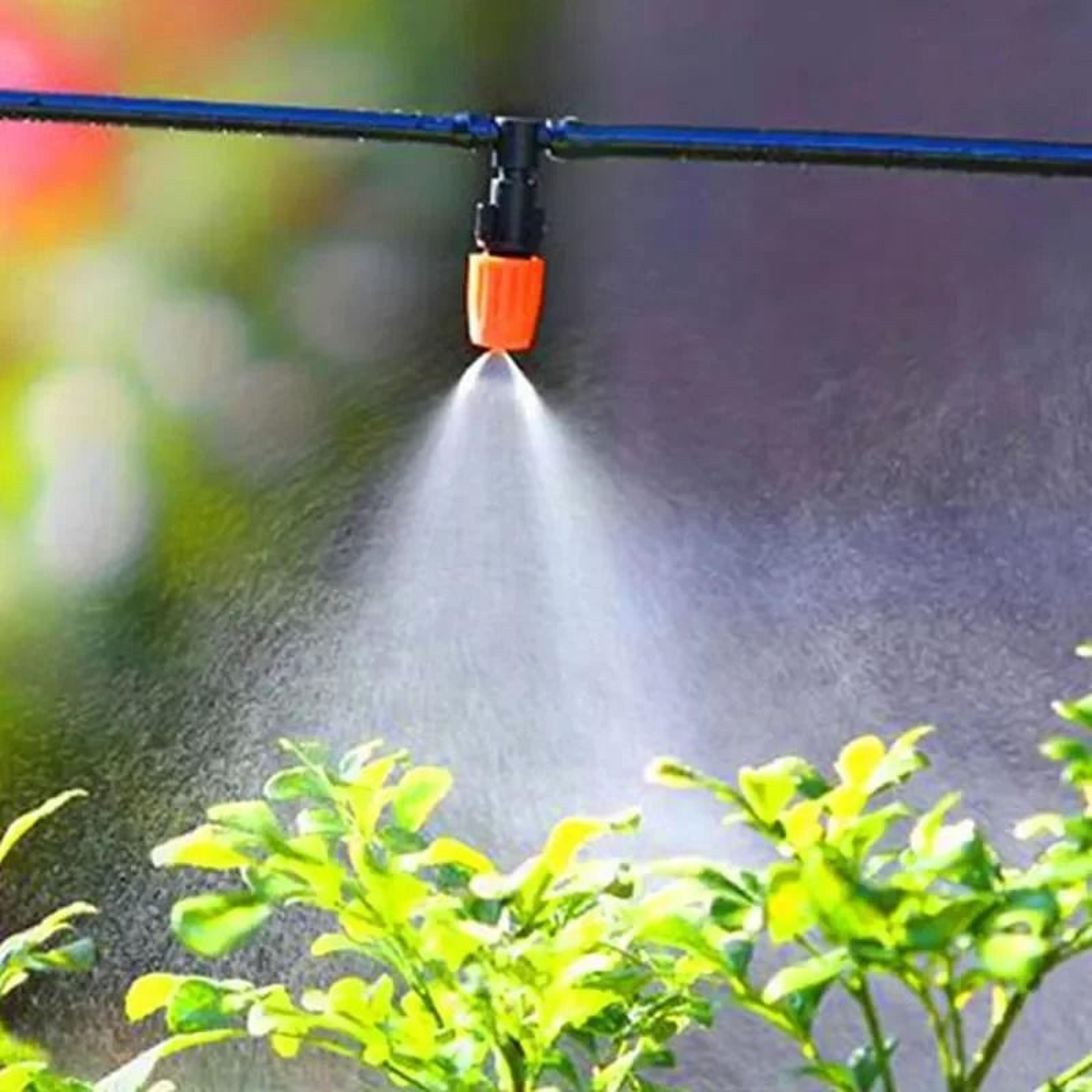 Garden Fog Nozzles Misting Irrigation Kit With 47 PE Hose  Connectors 3