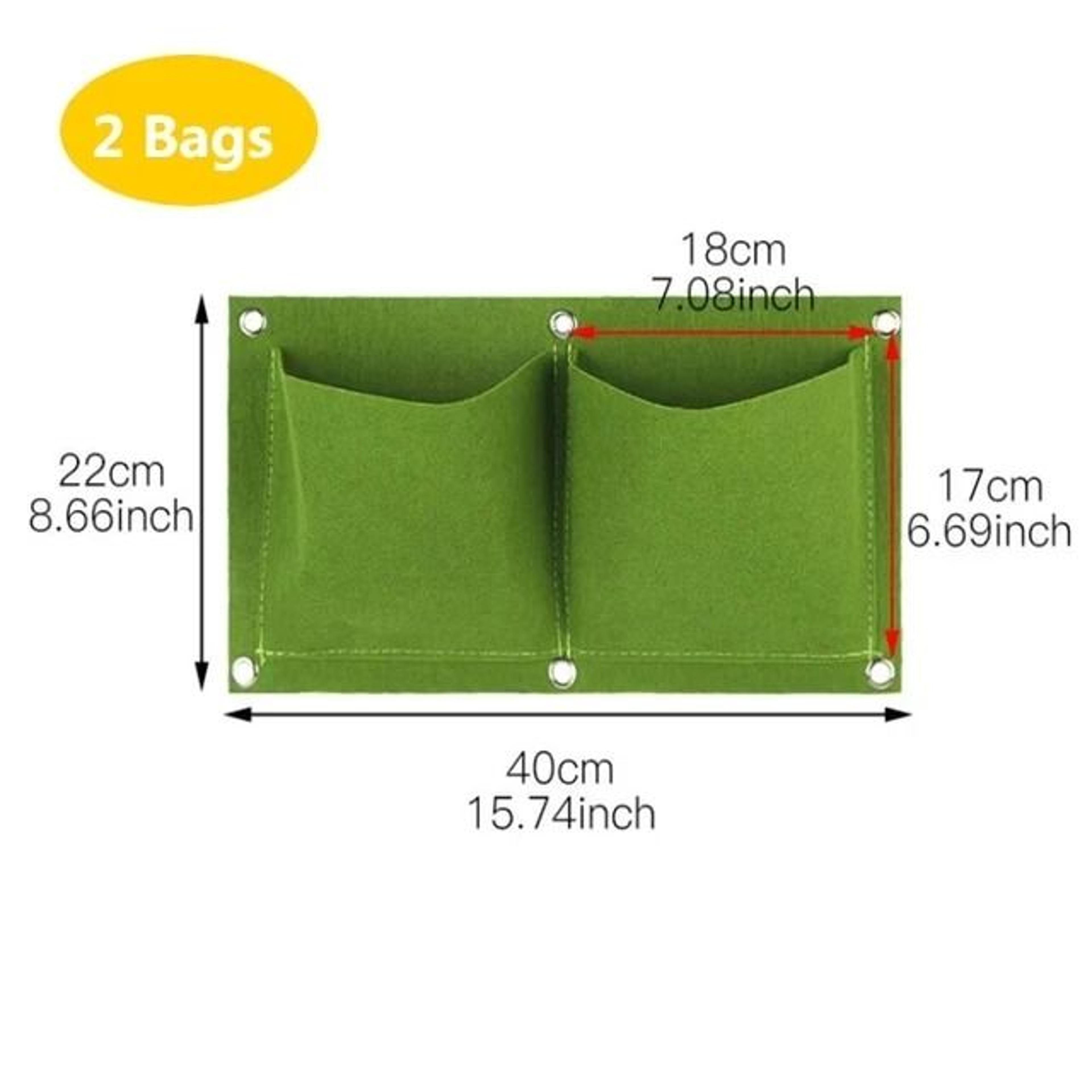 Wall Hanging Planting Pot Vertical Garden Bags 2 3 4 6 9 Or 12 Pockets 8