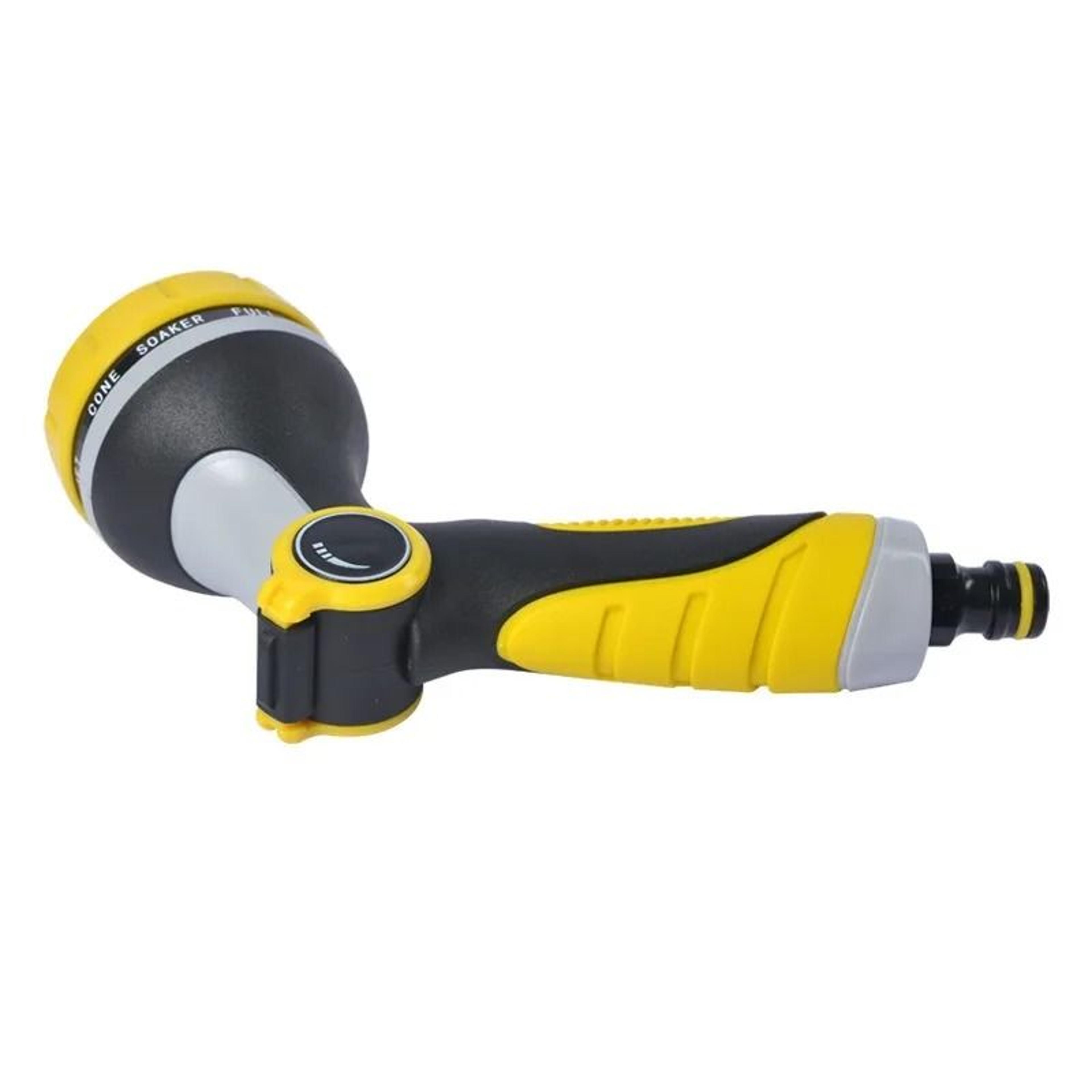 328 Foot Garden Irrigation Hose And 10 Mode High Pressure Spray Gun Set 5