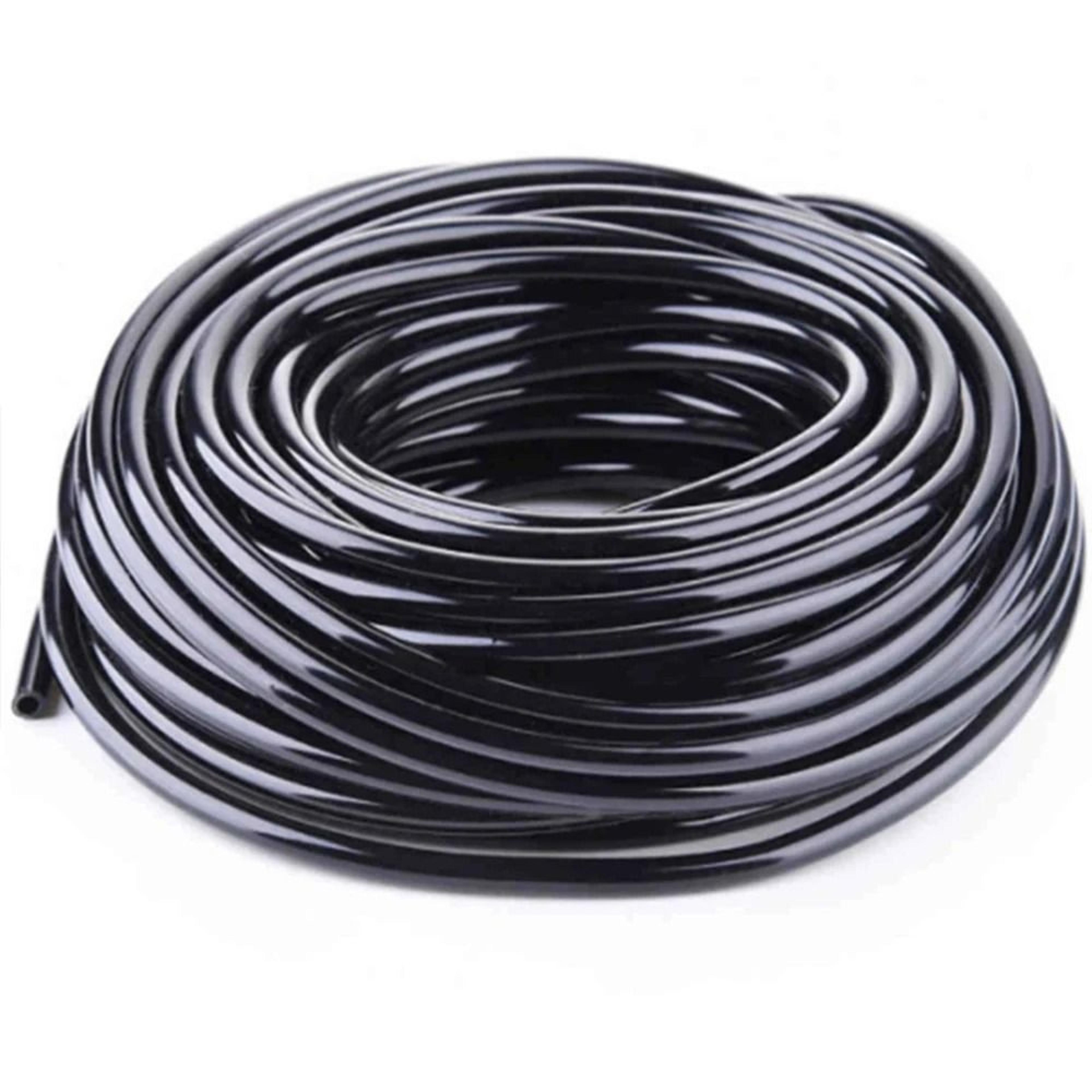 4/7mm micro drip irrigation pvc hose tubing for garden, lawn & greenhouse (16.4 to 98.4 foot options)