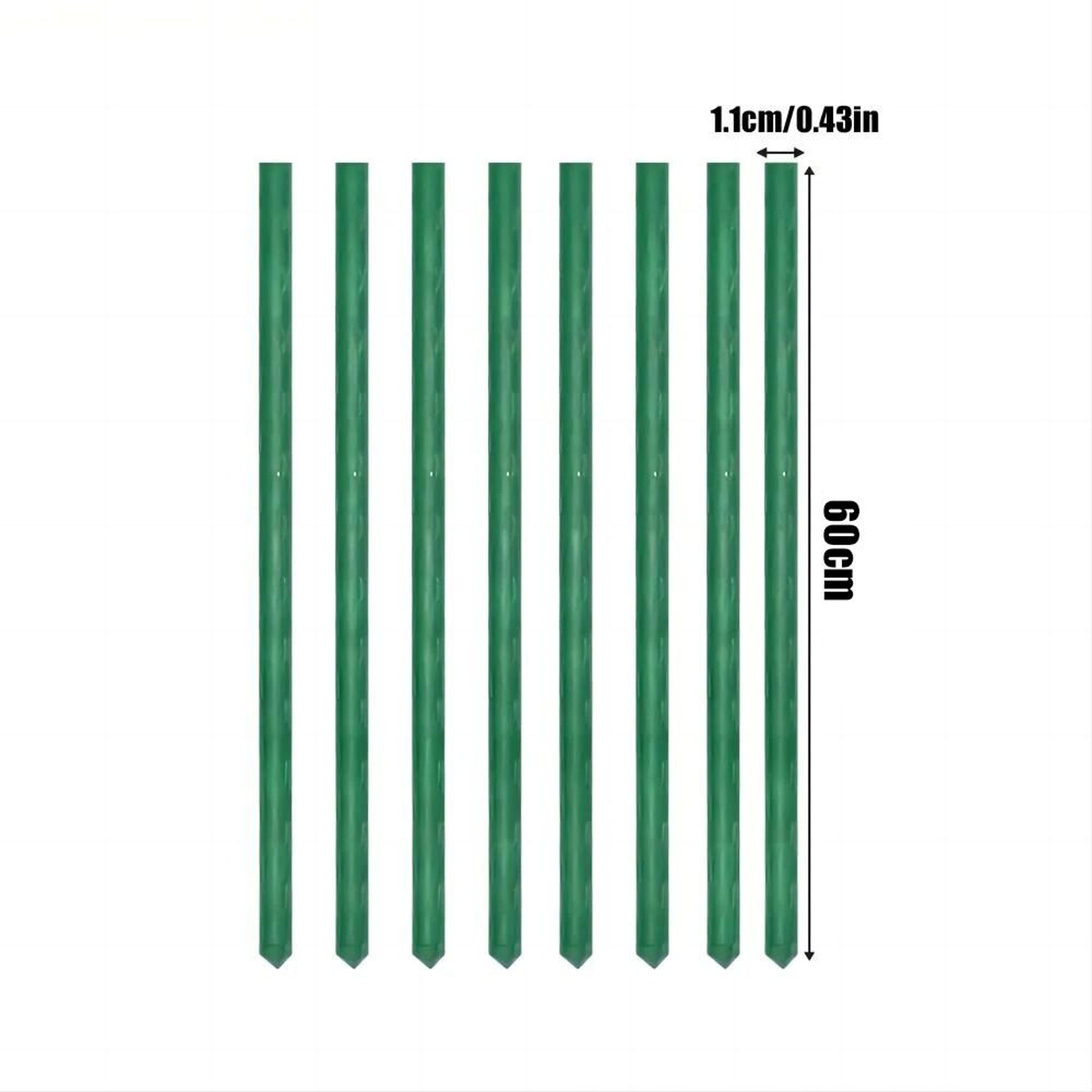 Plastic Coated Steel Plant Stakes  Heavy Duty Gardening Support Pillars 8